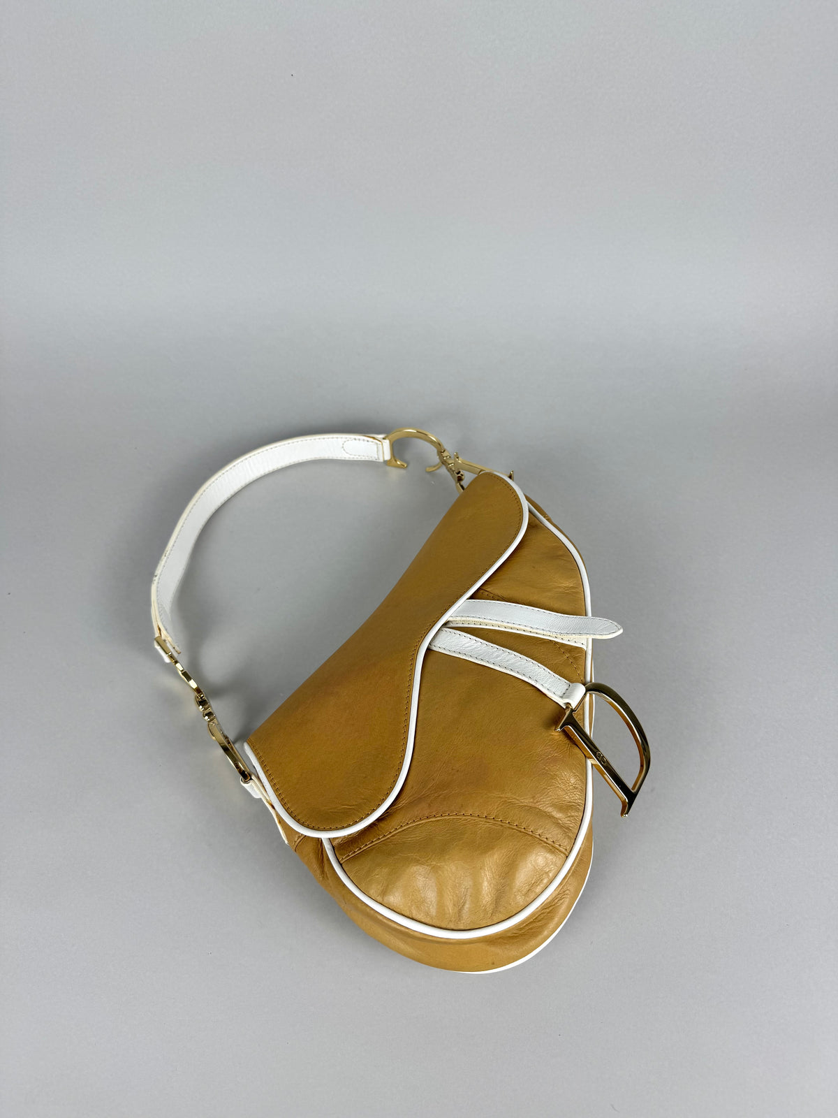 Christian Dior Saddle Brown & White SS06