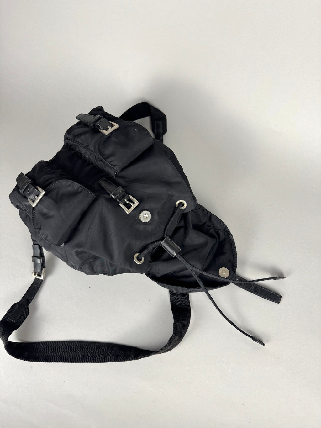 Prada Nylon Black Backpack Small