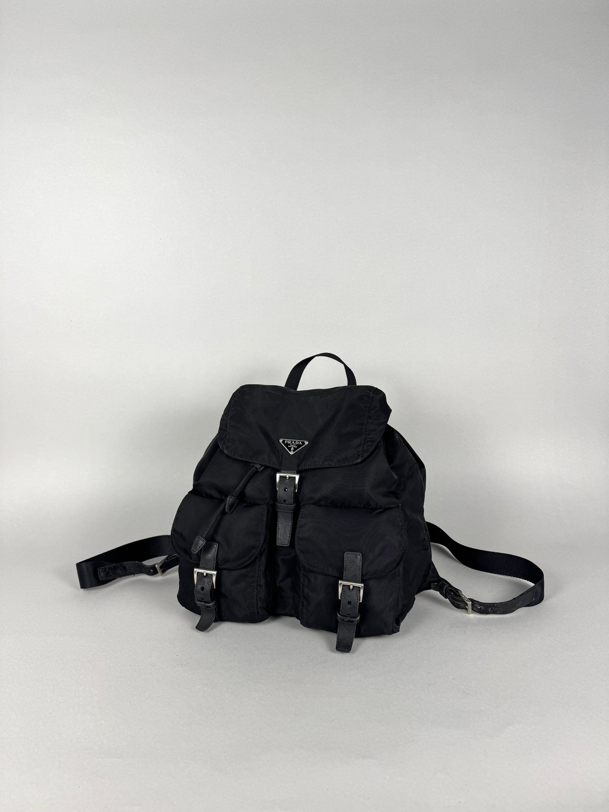 Prada Black Nylon Backpack Medium