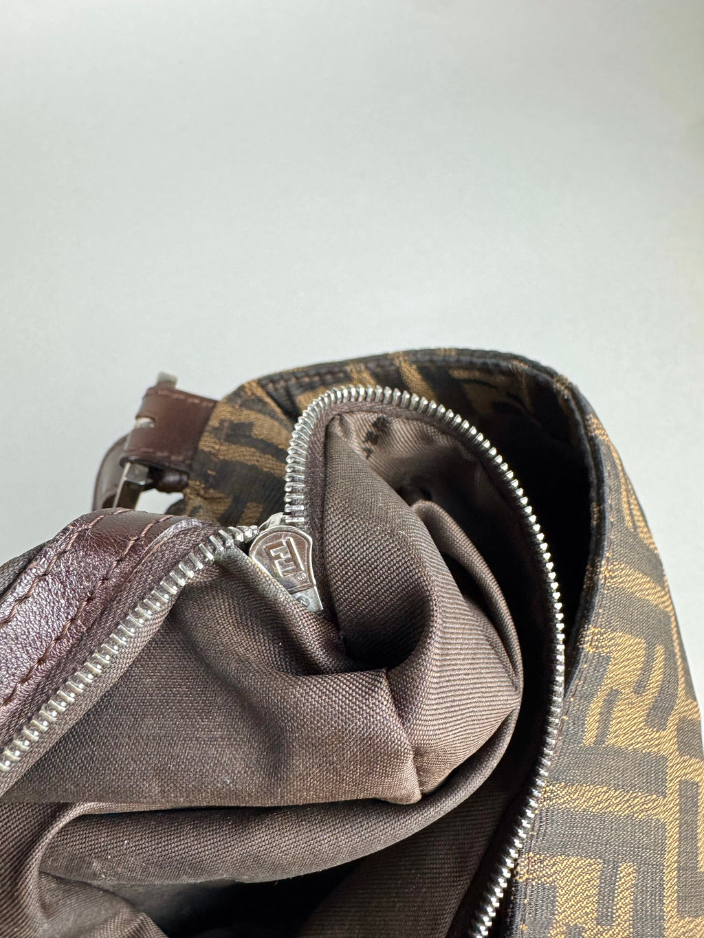 Fendi Monogram Zucca Mamma Baguette