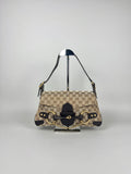 Gucci Monogram Horsebit Chain Flap Brown