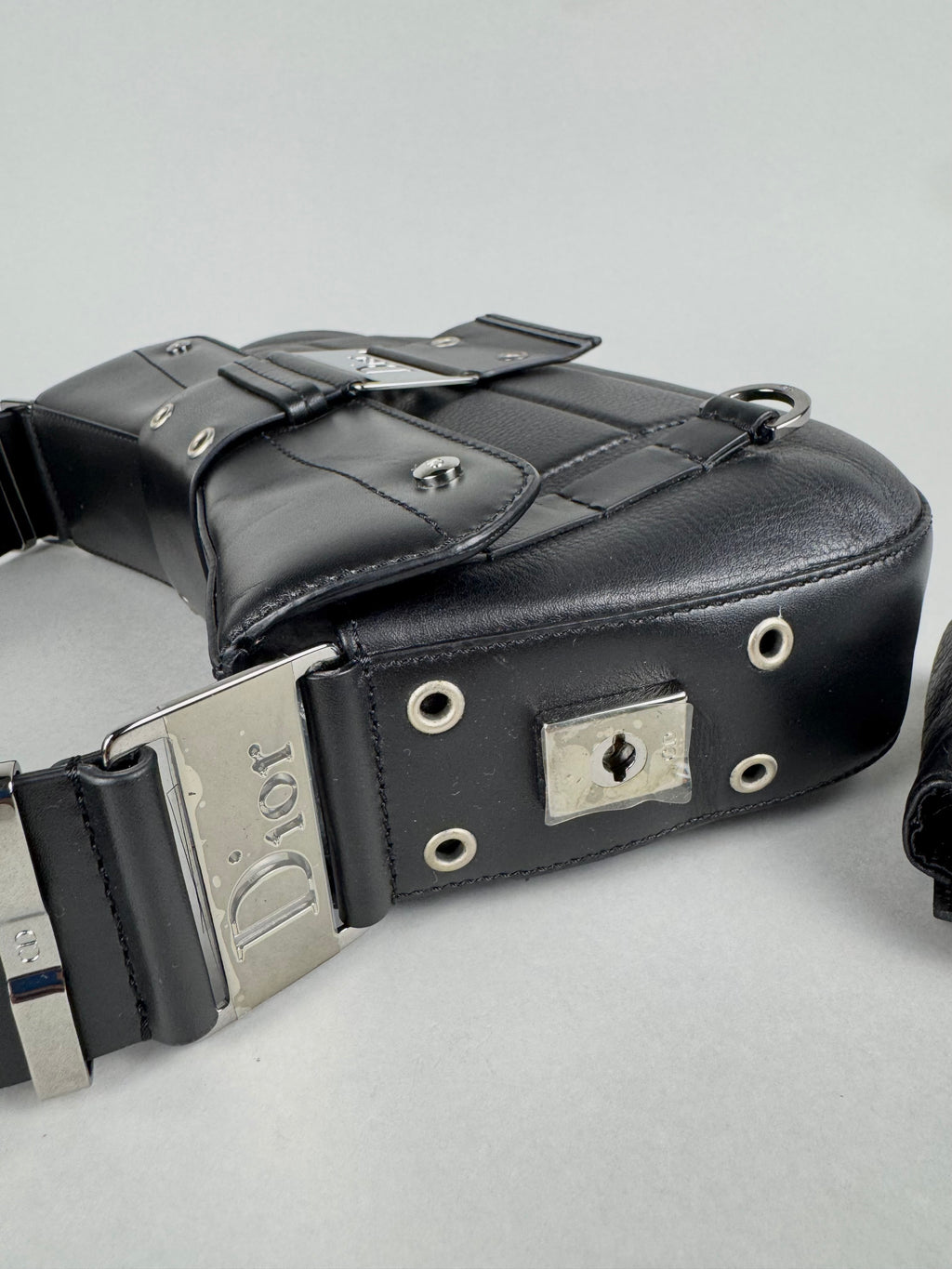 Christian Dior Street Chic Columbus Pocket Black Leather