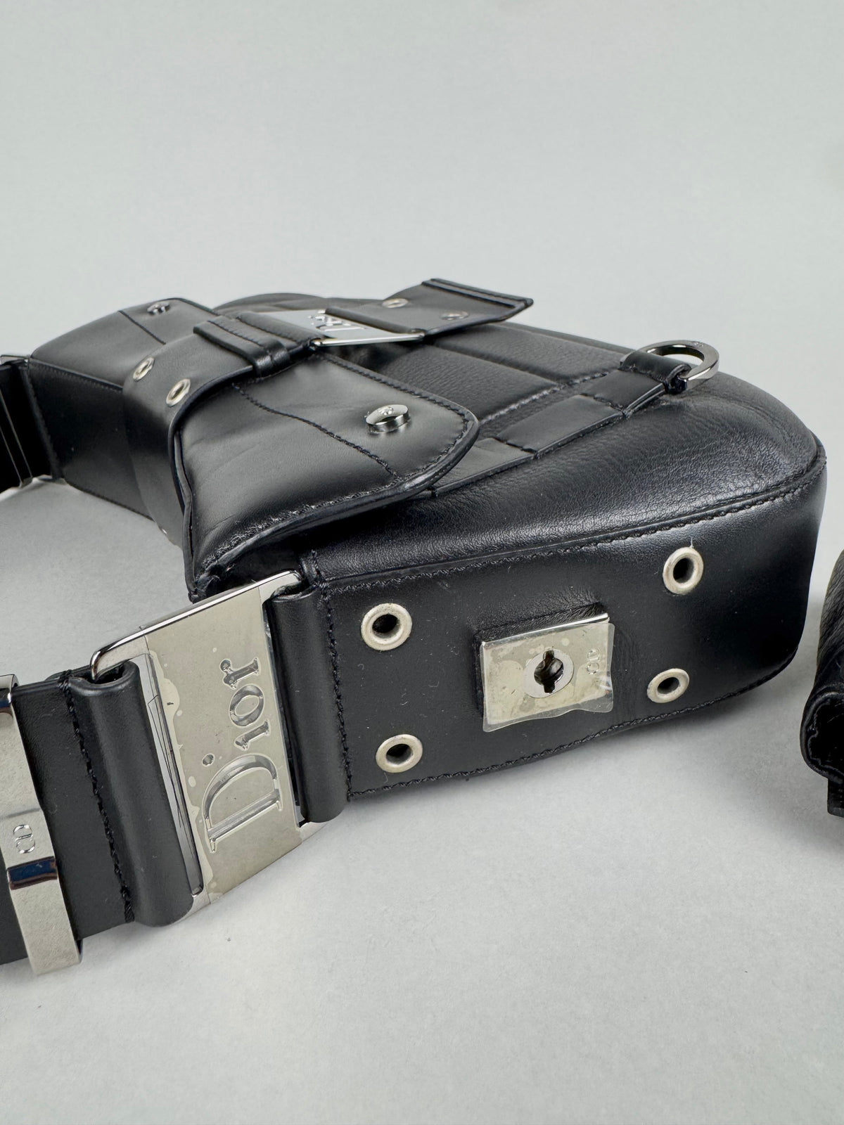 Christian Dior Street Chic Columbus Pocket Black Leather