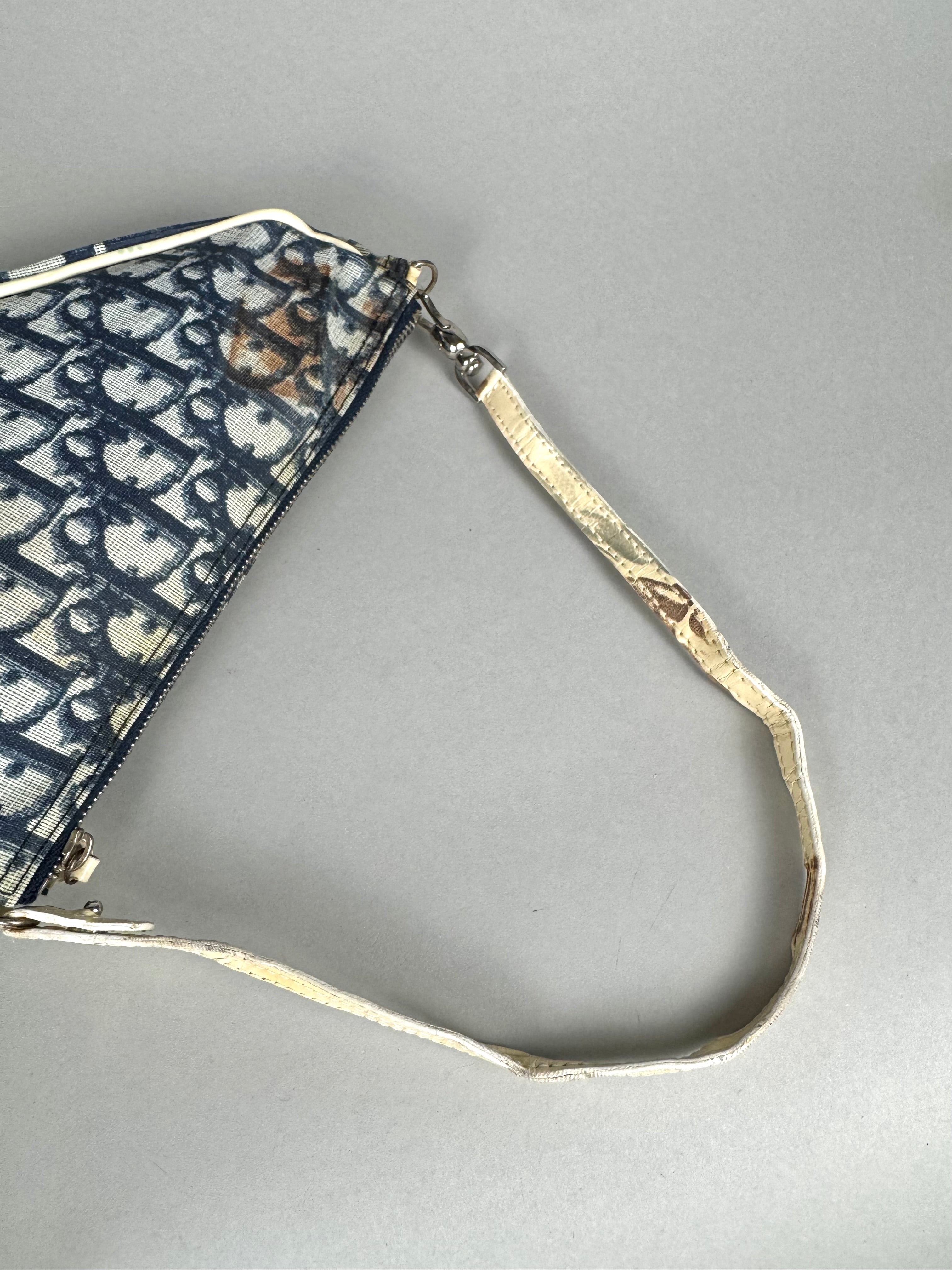 Christian Dior Monogram Mini Saddle Oblique Blue