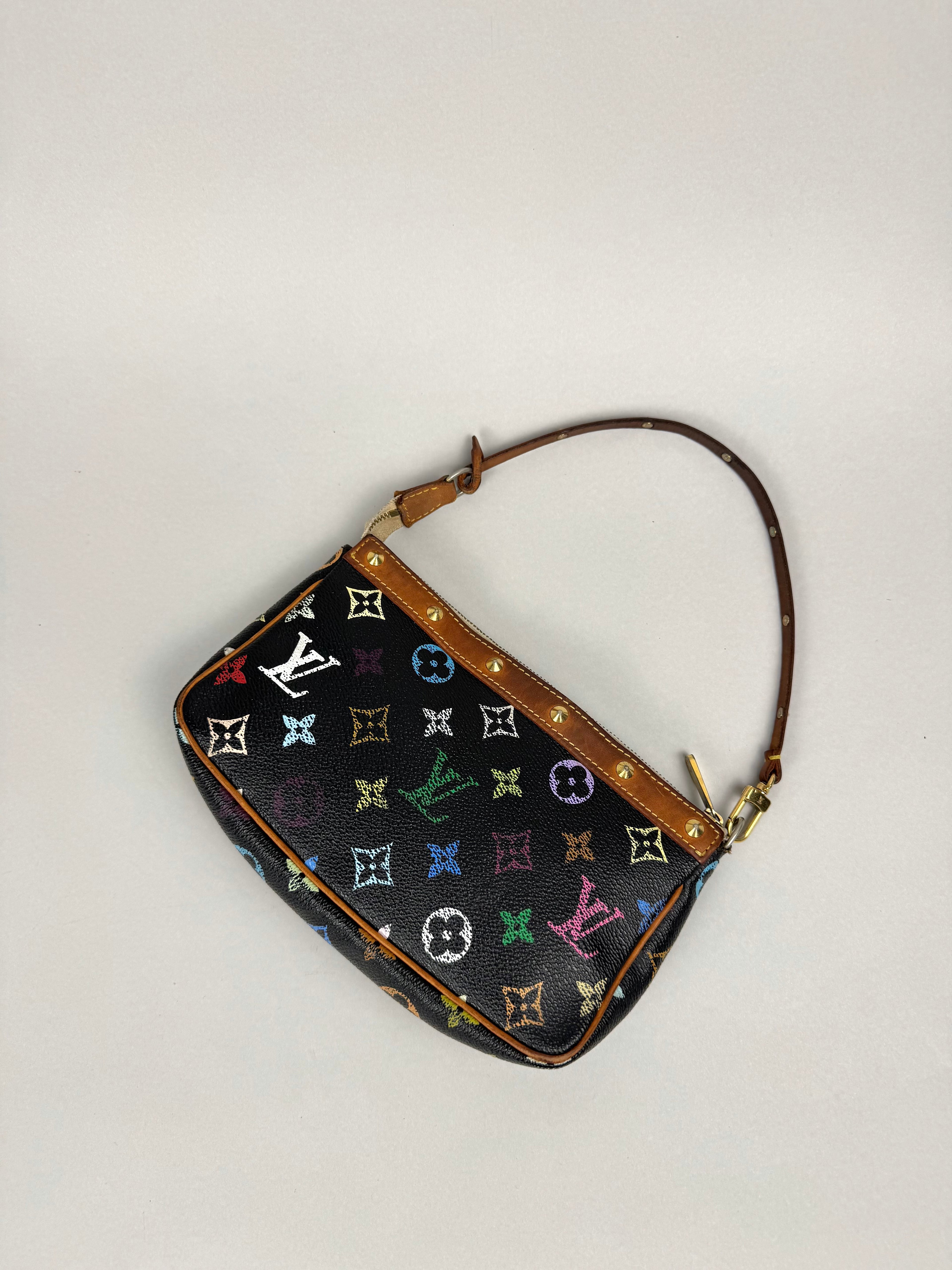 Louis Vuitton Pochette Multicolor Black Monogram