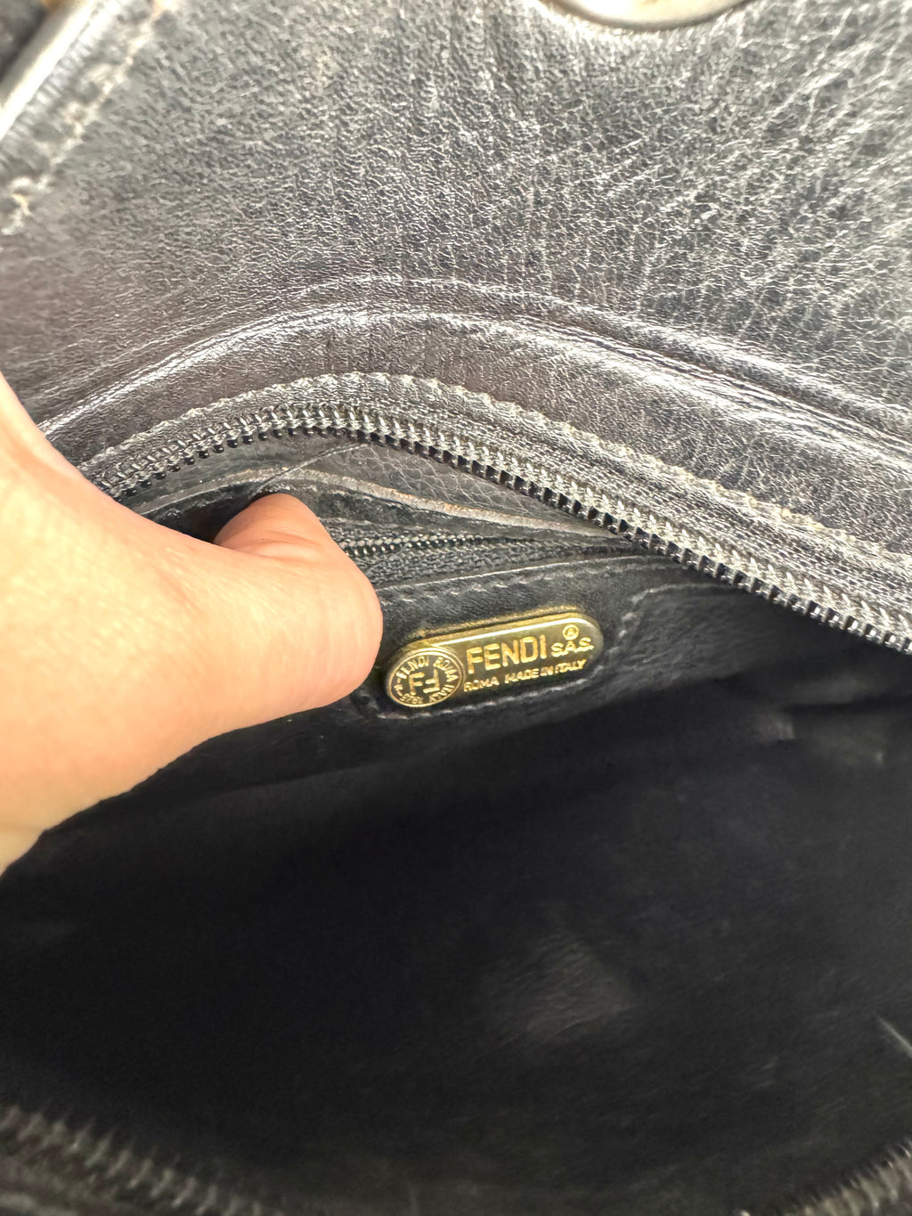 Fendi Janus Leather Black