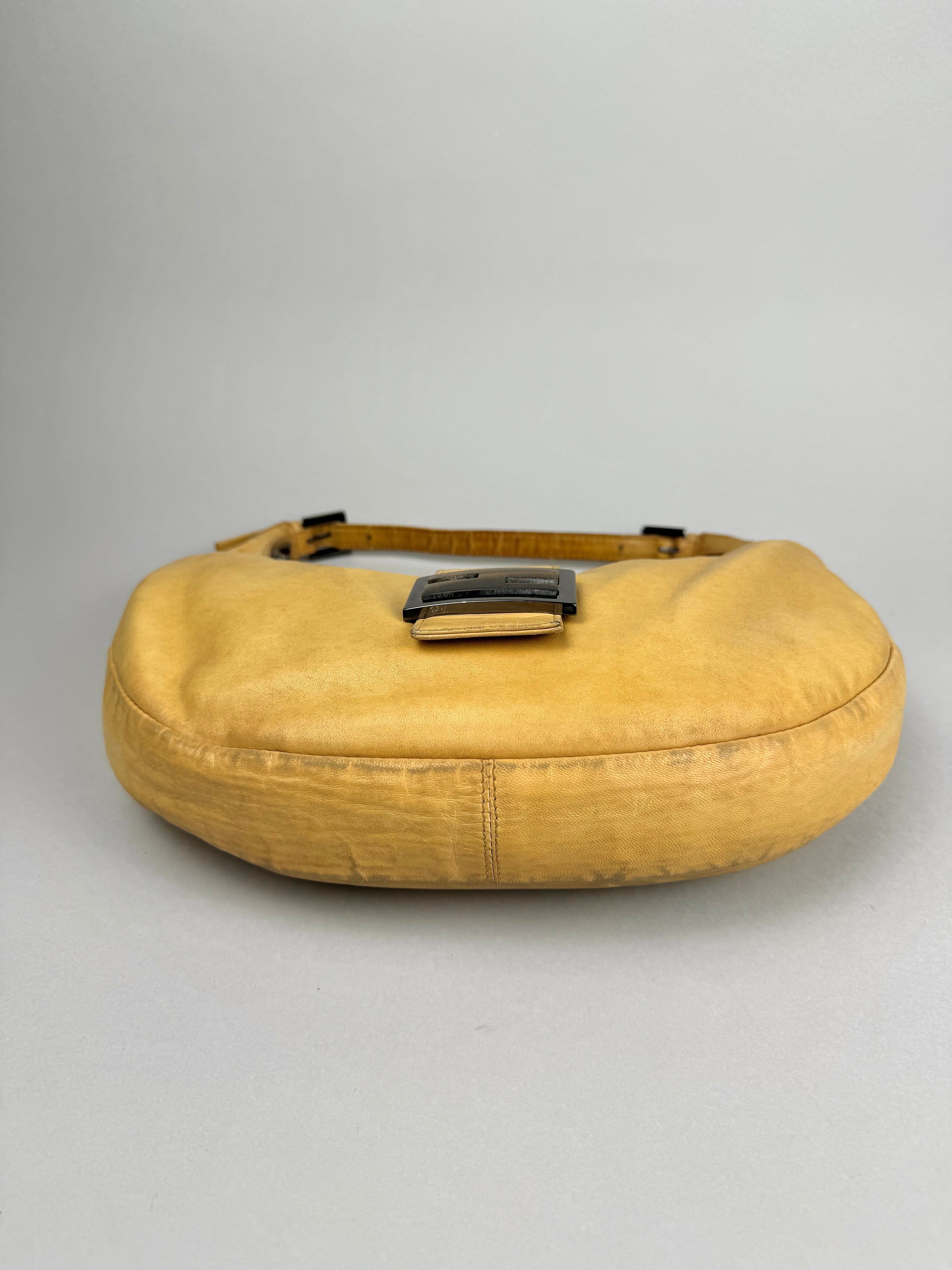 Fendi Croissant Lambskin Leather