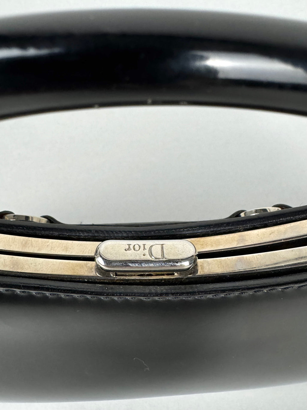 Christian Dior Bondage Black Leather