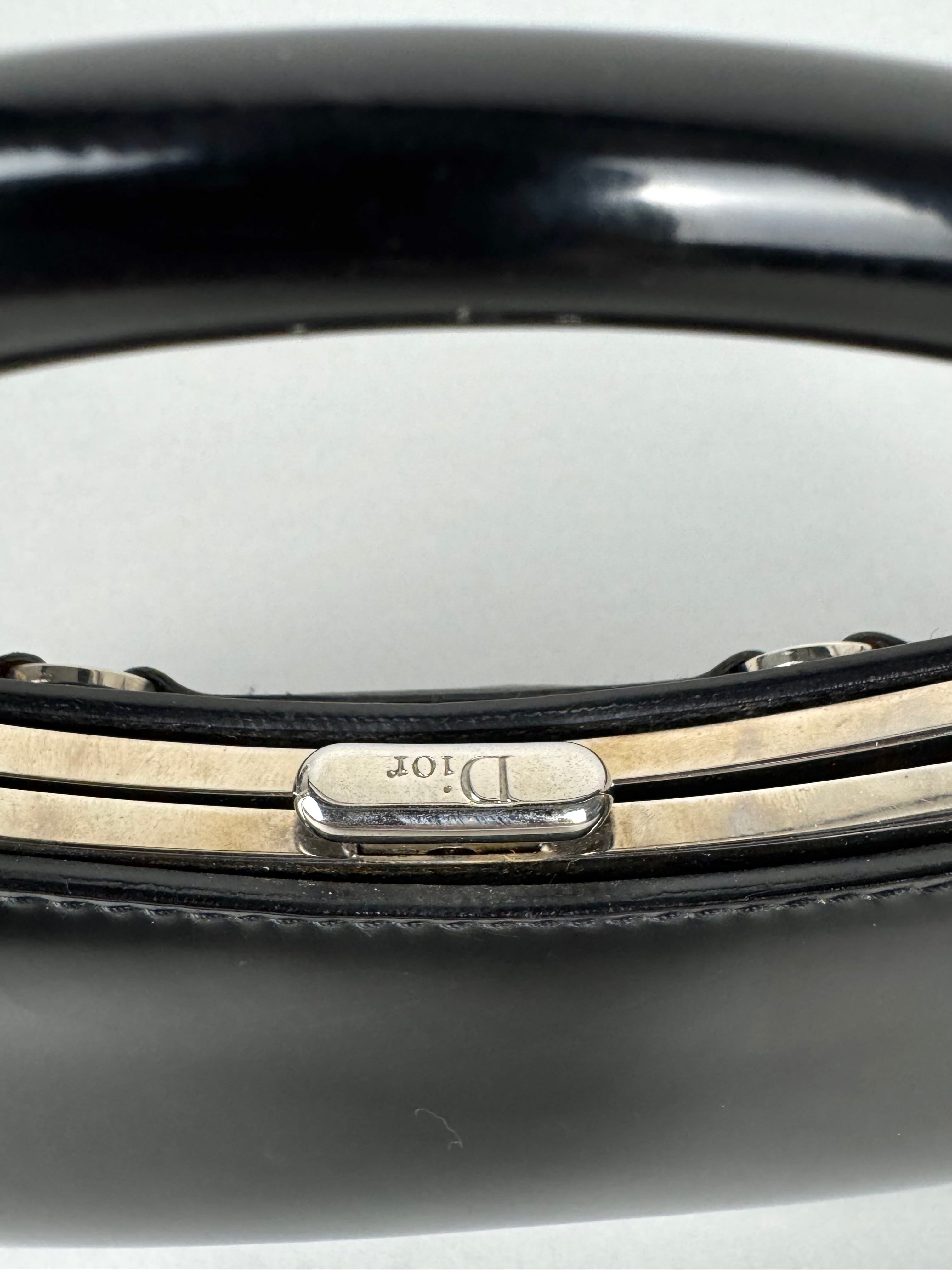 Christian Dior Bondage Black Leather