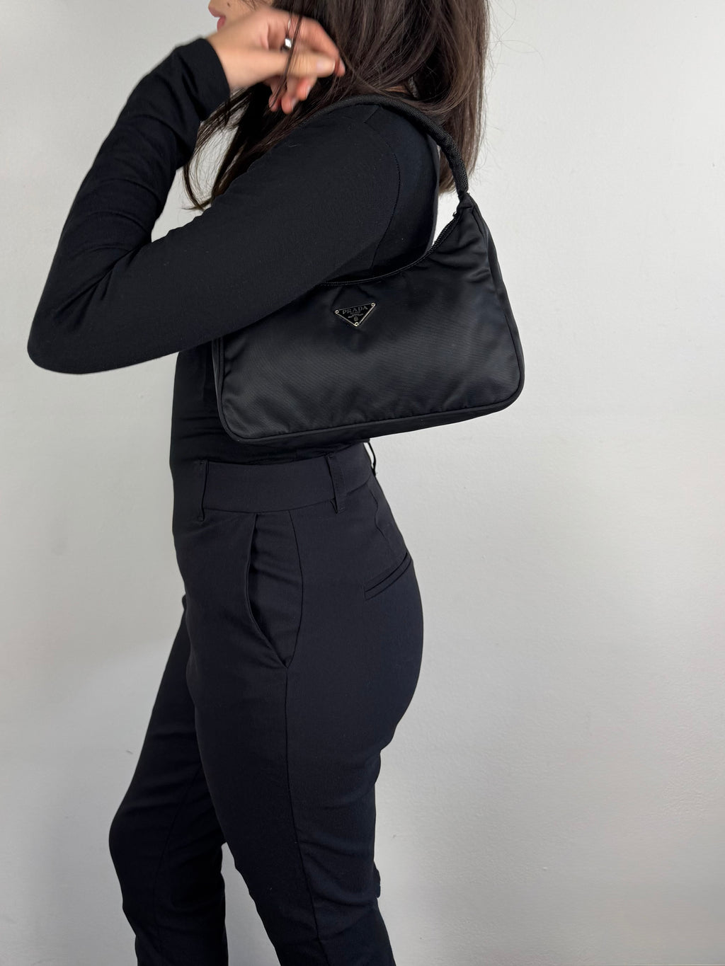 Prada Nylon Black Hobo