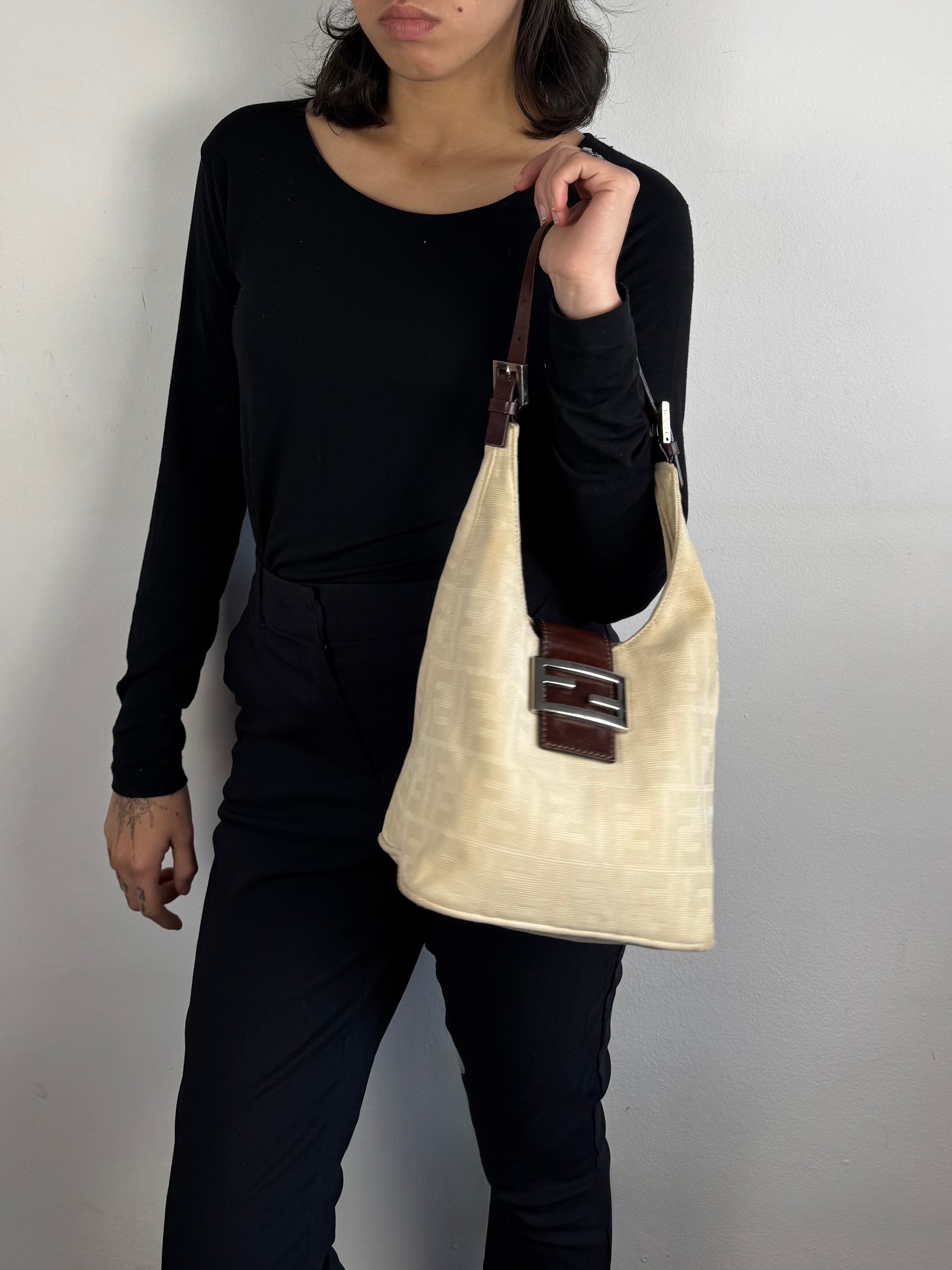 Fendi Monogram Bucket Beige