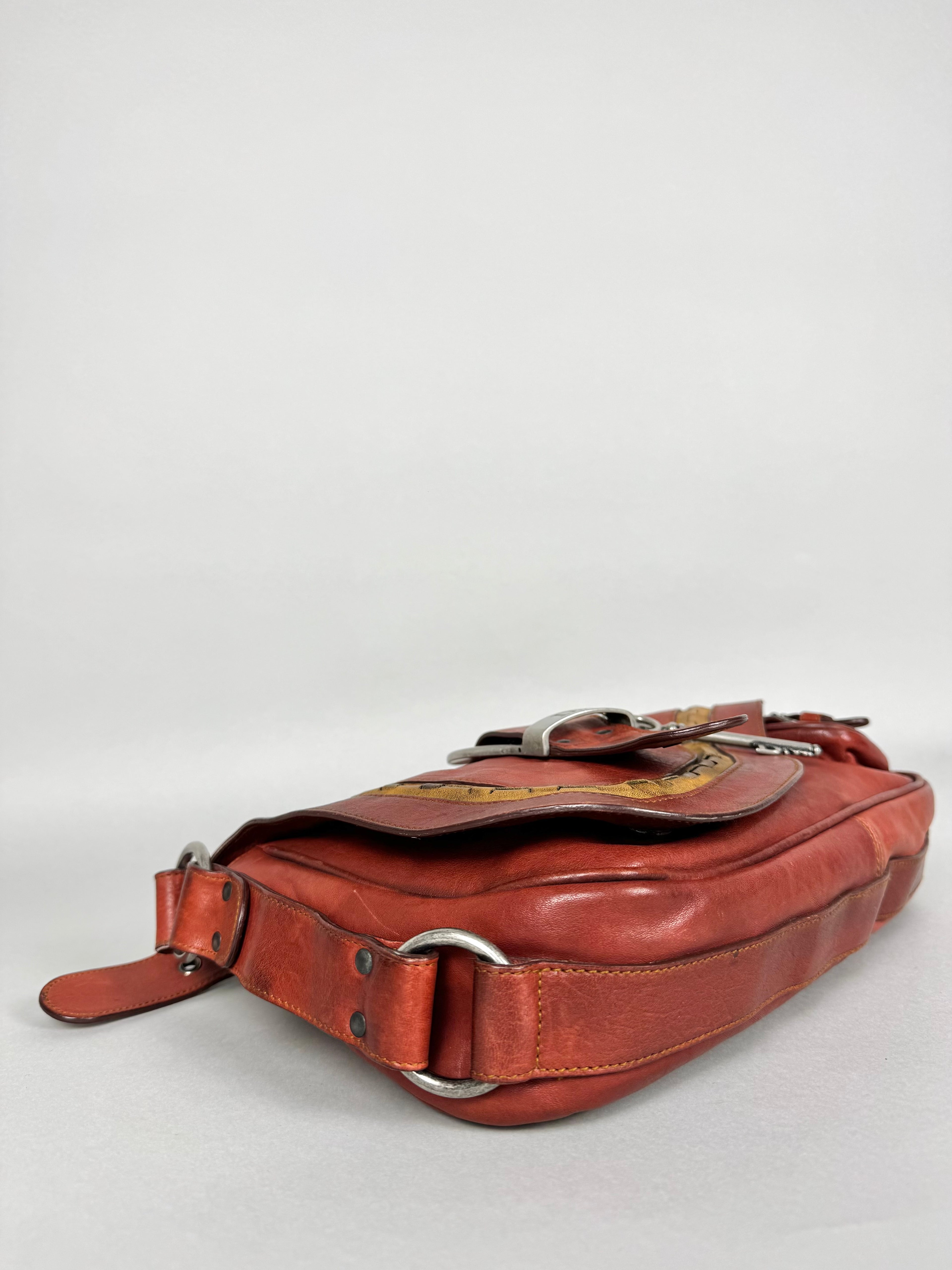 Christian Dior Gaucho Leather Red