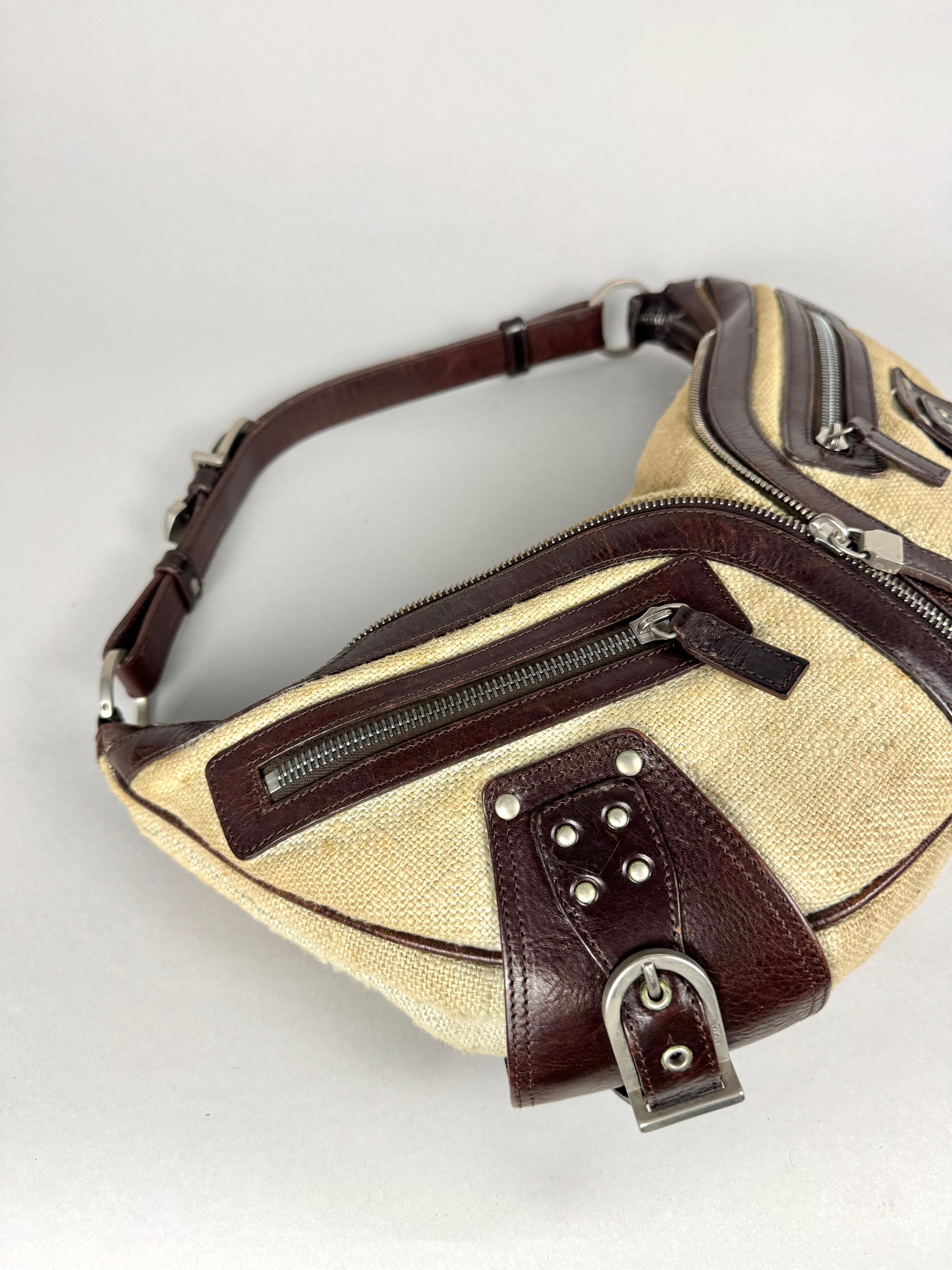 Versace Half Moon Biker Hobo