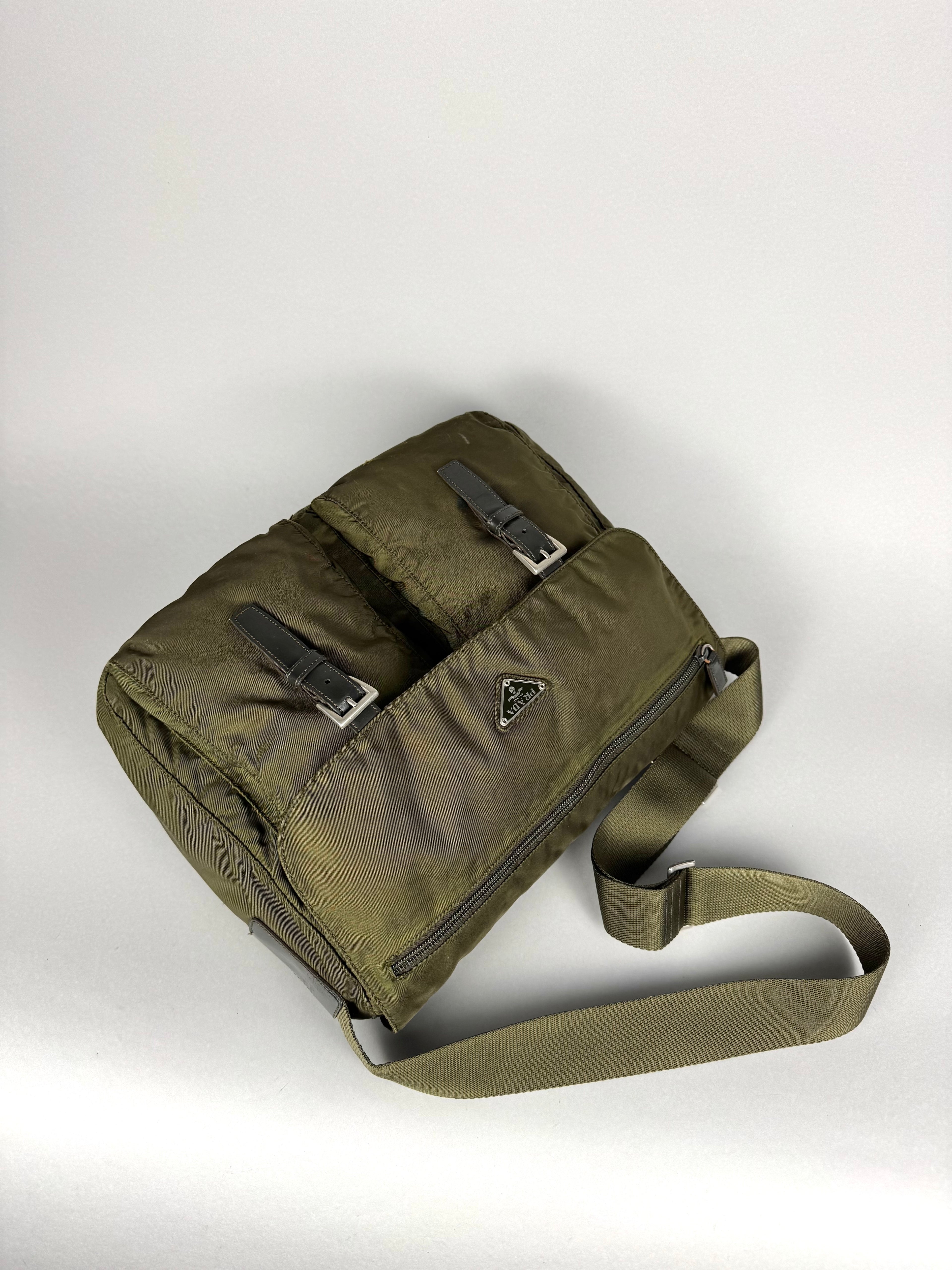 Prada Nylon Green Messenger