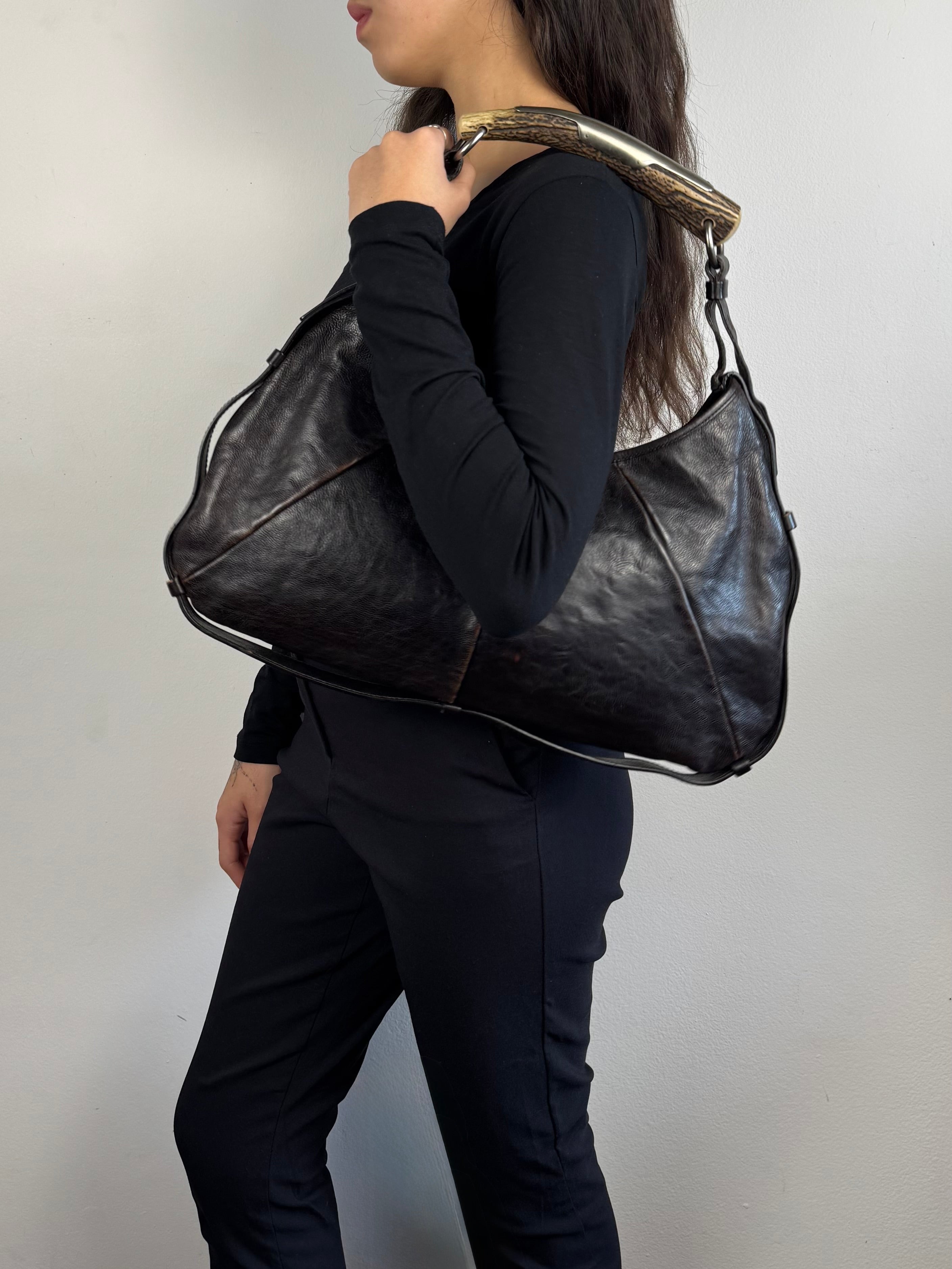 Yves Saint Laurent Mombasa Leather Brown