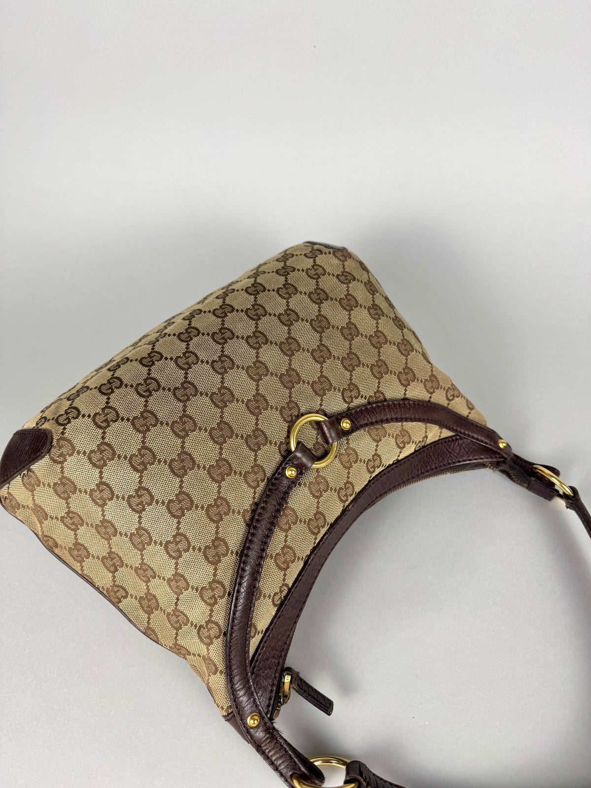 Gucci Monogram Horsebit Shoulder