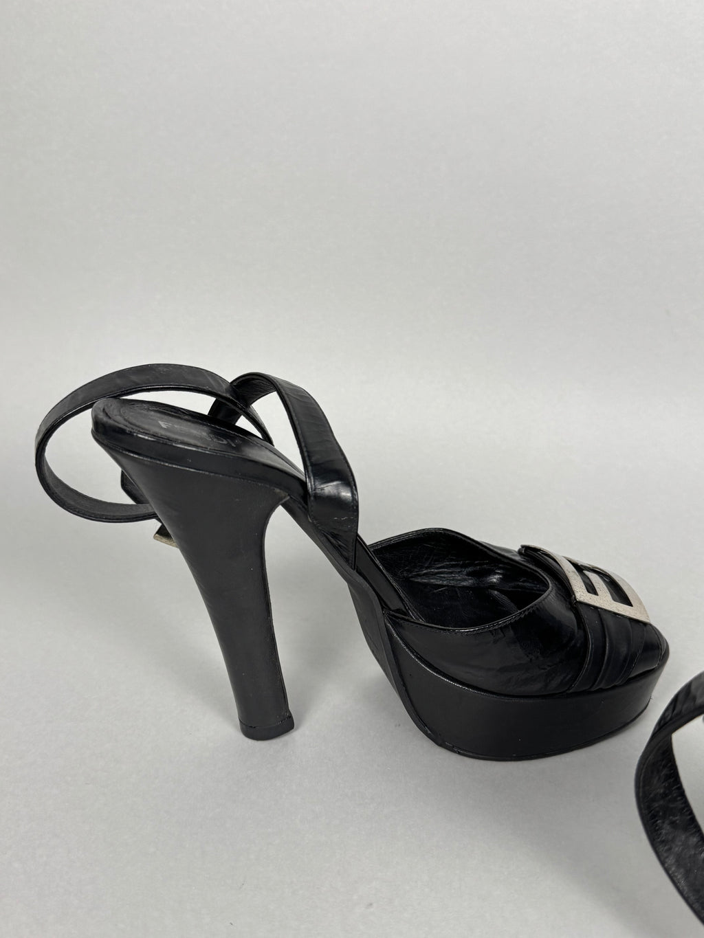 Fendi Leather Platform Heels