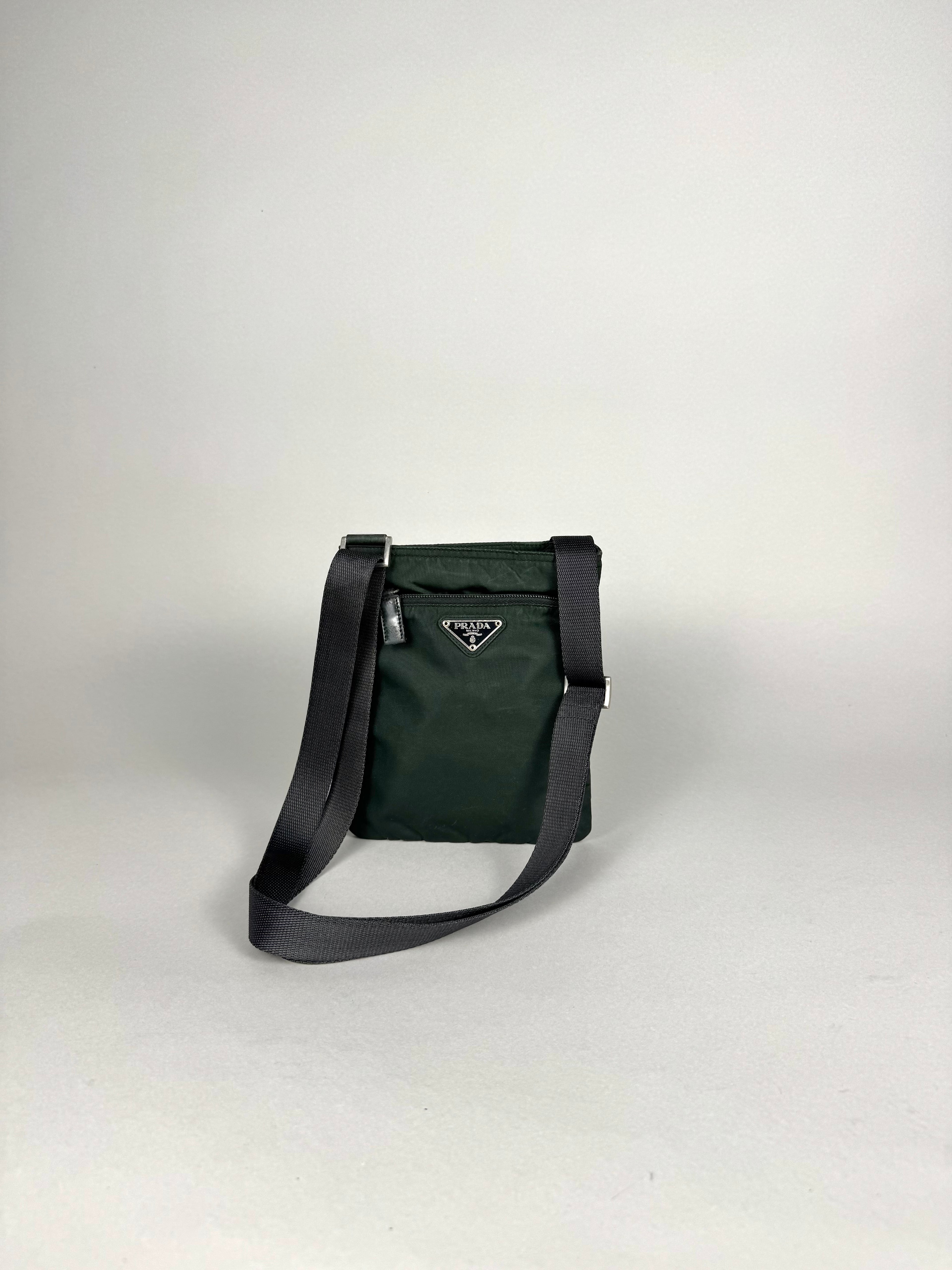 Prada Mini Nylon Green Crossbody
