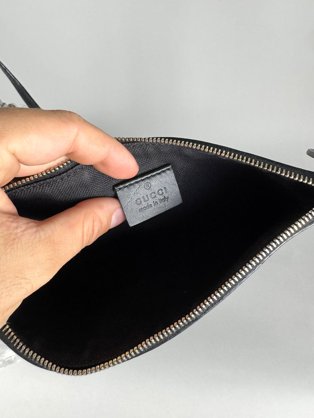 Gucci Monogram Black Tote with Pouch