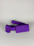 Gucci Tom Ford Runway Purple Satin Pochete Belt Sling