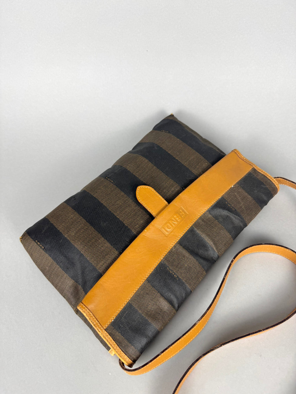Fendi Pequim Stripe Envelope Crossbody