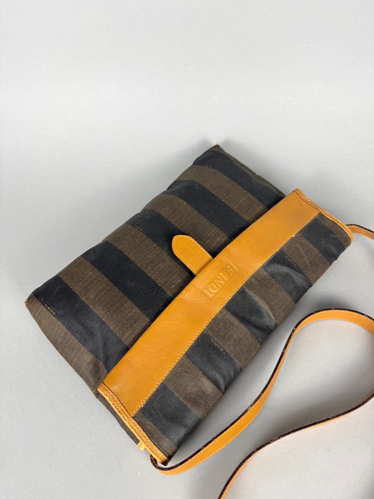 Fendi Pequim Stripe Envelope Crossbody