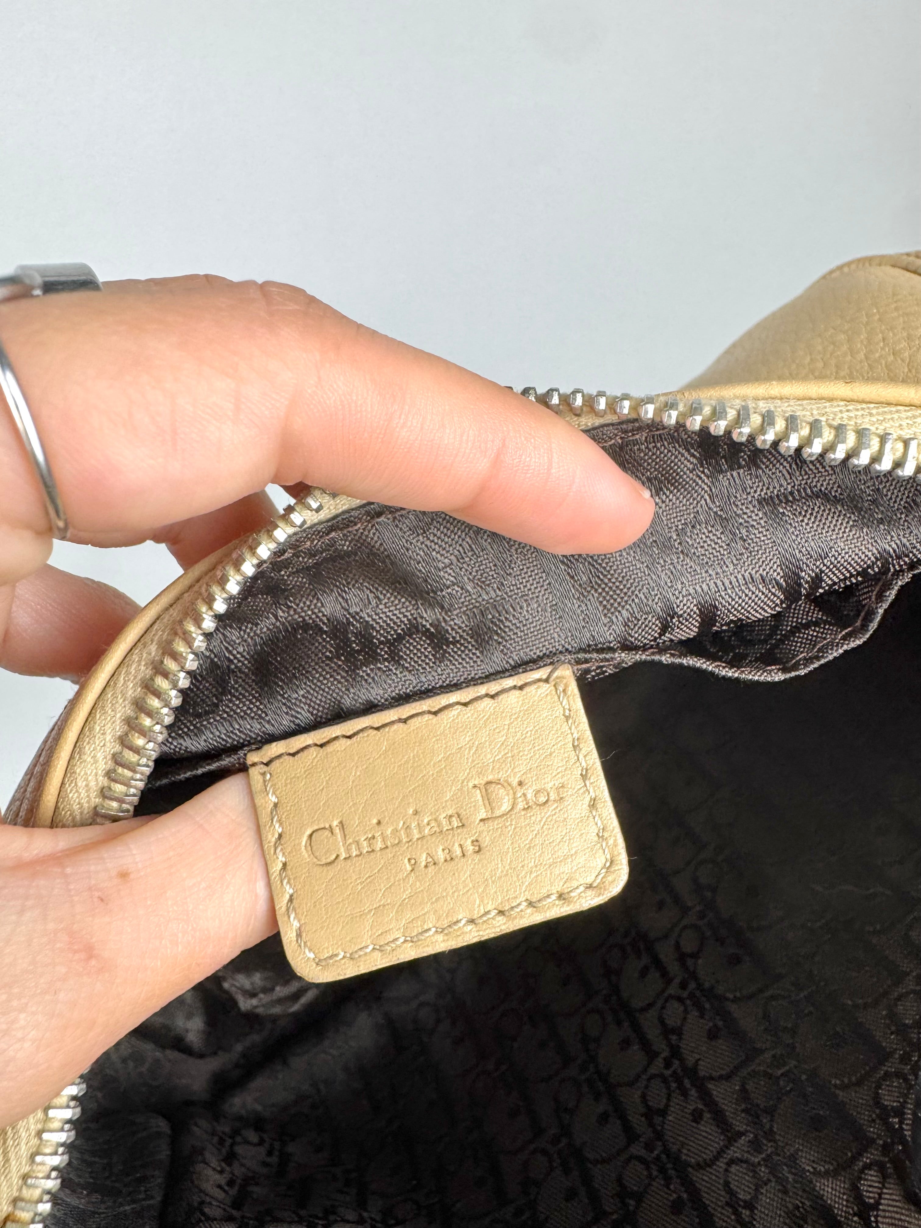 Christian Dior D Charms Leather Pochette