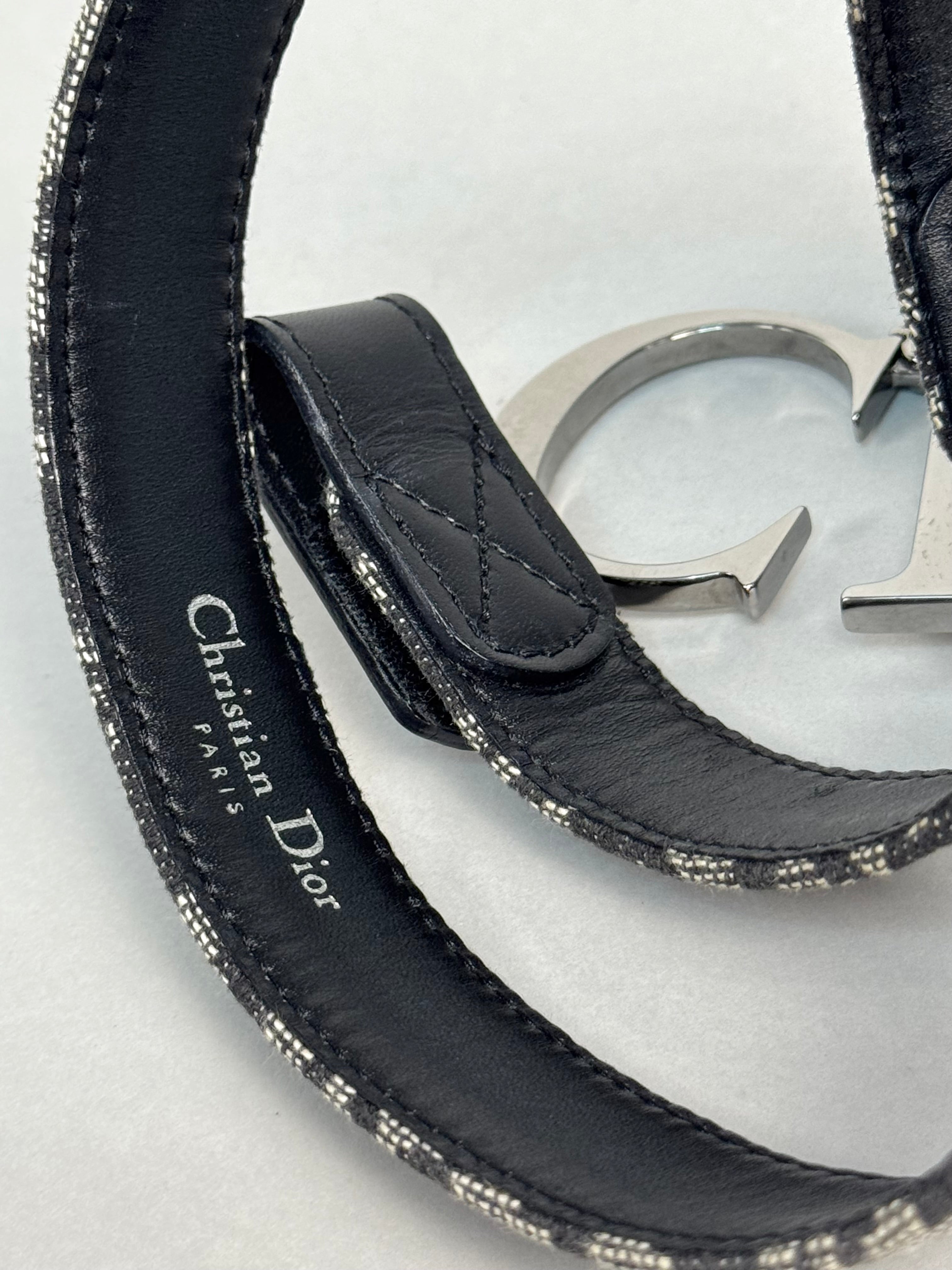 Christian Dior Monogram Oblique Logo Belt