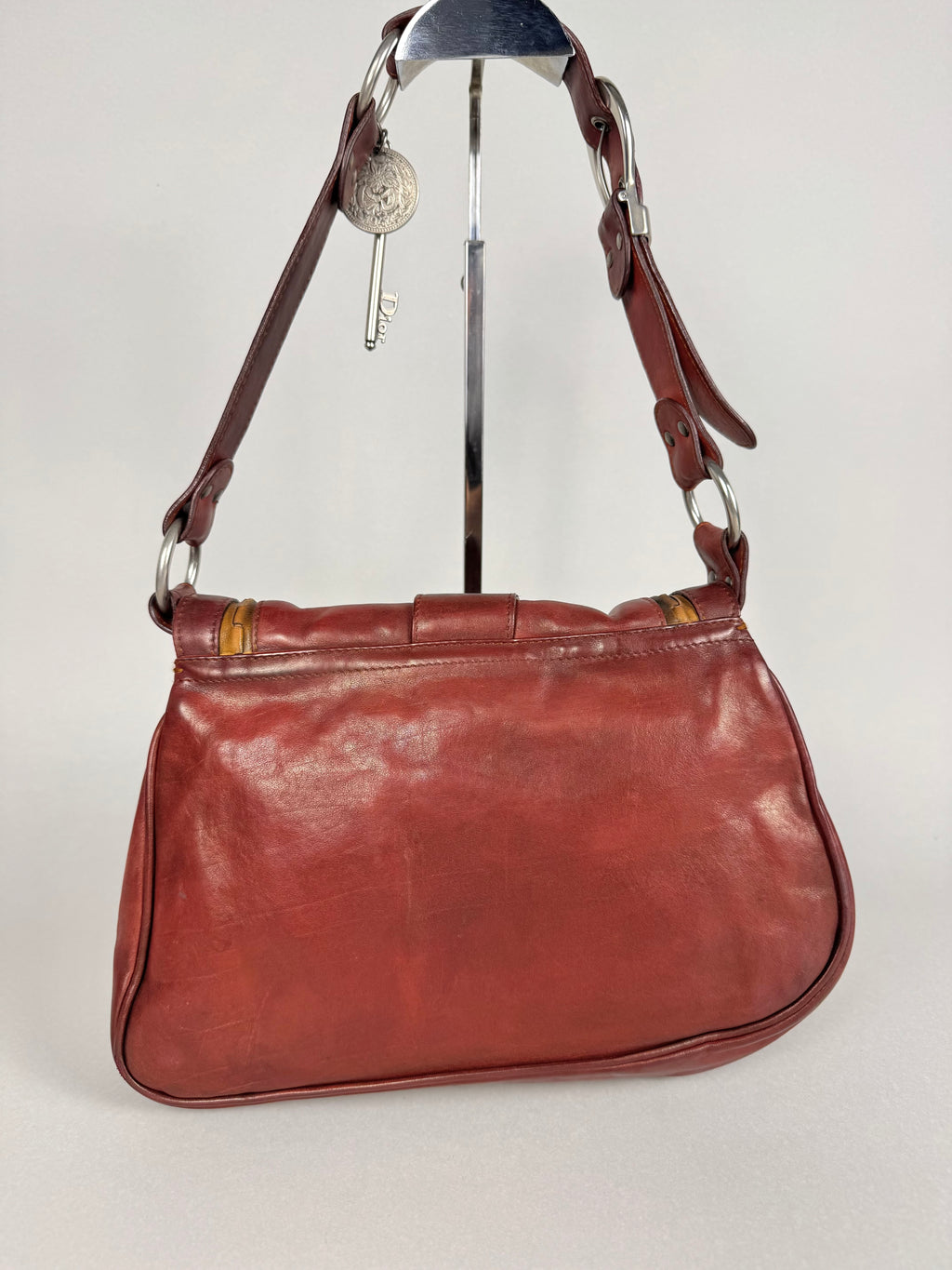 Christian Dior Gaucho Double Red Leather