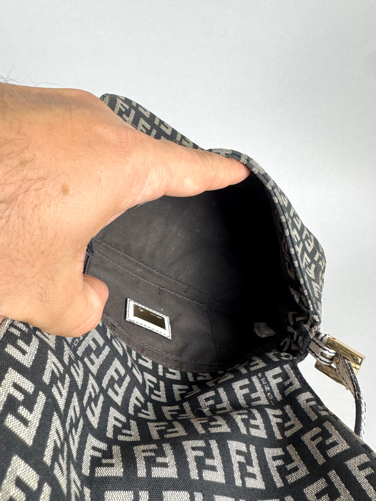 Fendi Monogram Canvas Mini Mama Baguette