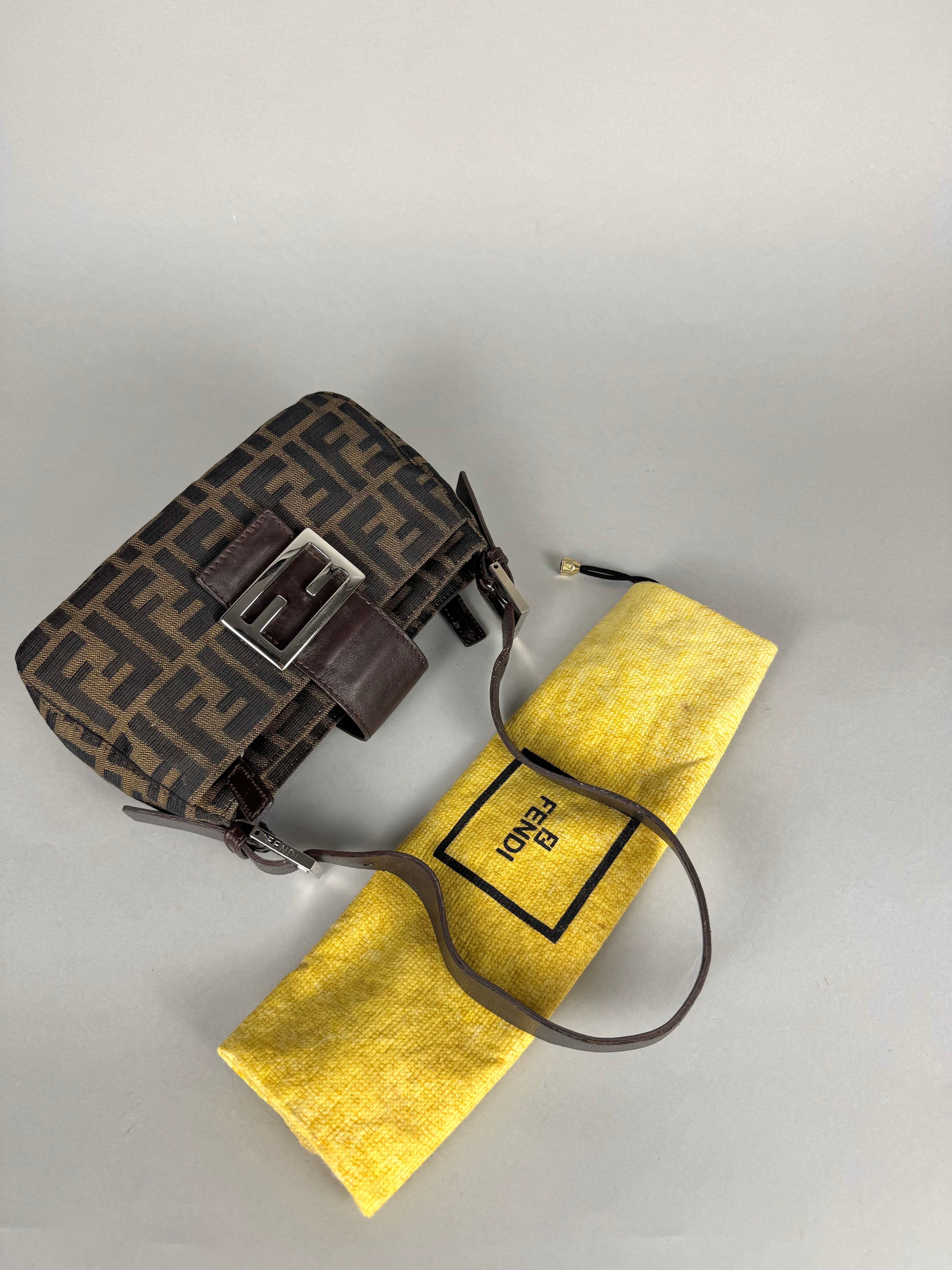 Fendi Mini Mama Baguette Monogram Zucca
