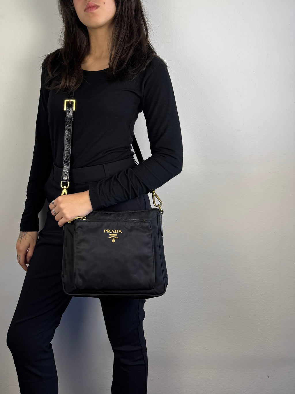 Prada Black Nylon Crossbody