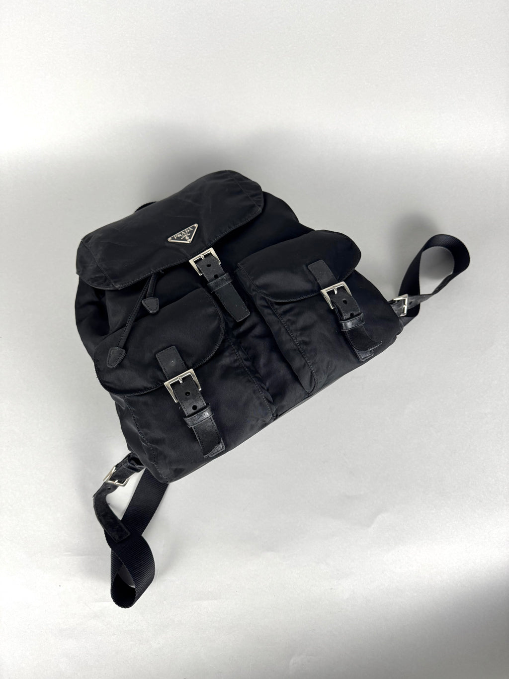 Prada Black Nylon Backpack Medium