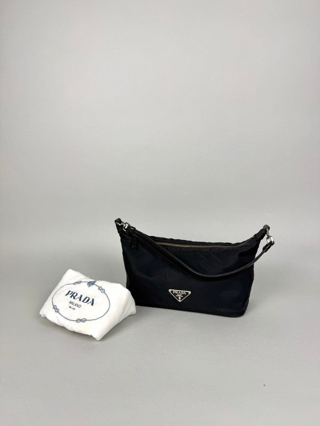 Prada Vintage Hobo Nylon Shoulder Bag