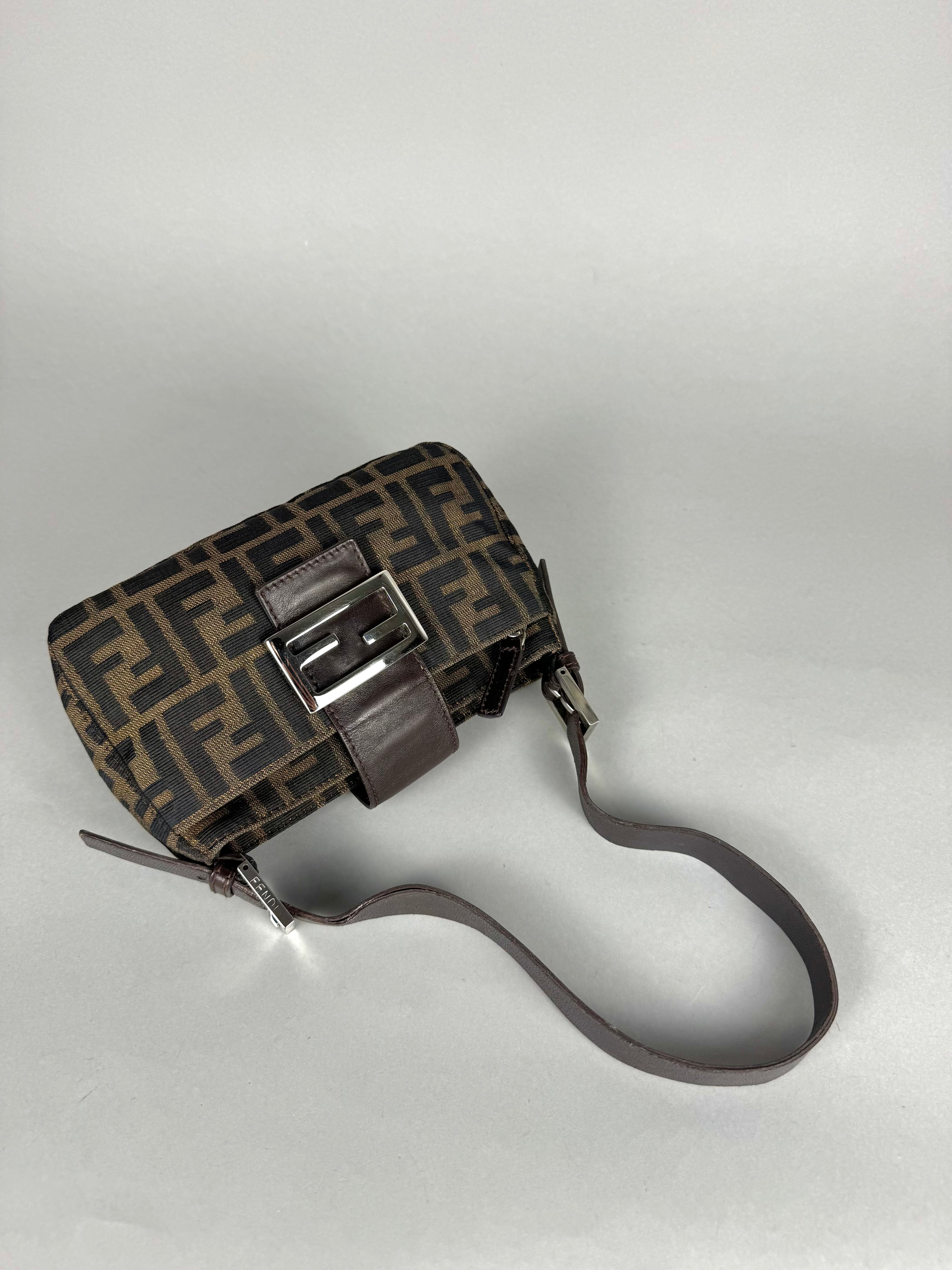 Fendi Mini Mama Baguette Monogram Zucca