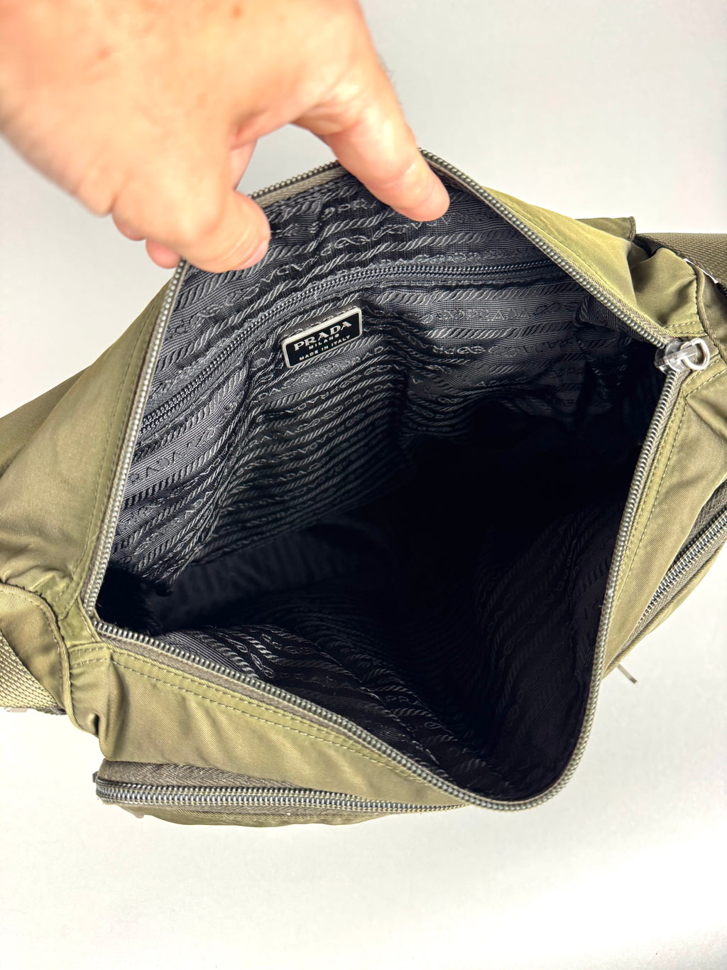 Prada Nylon Green Messenger