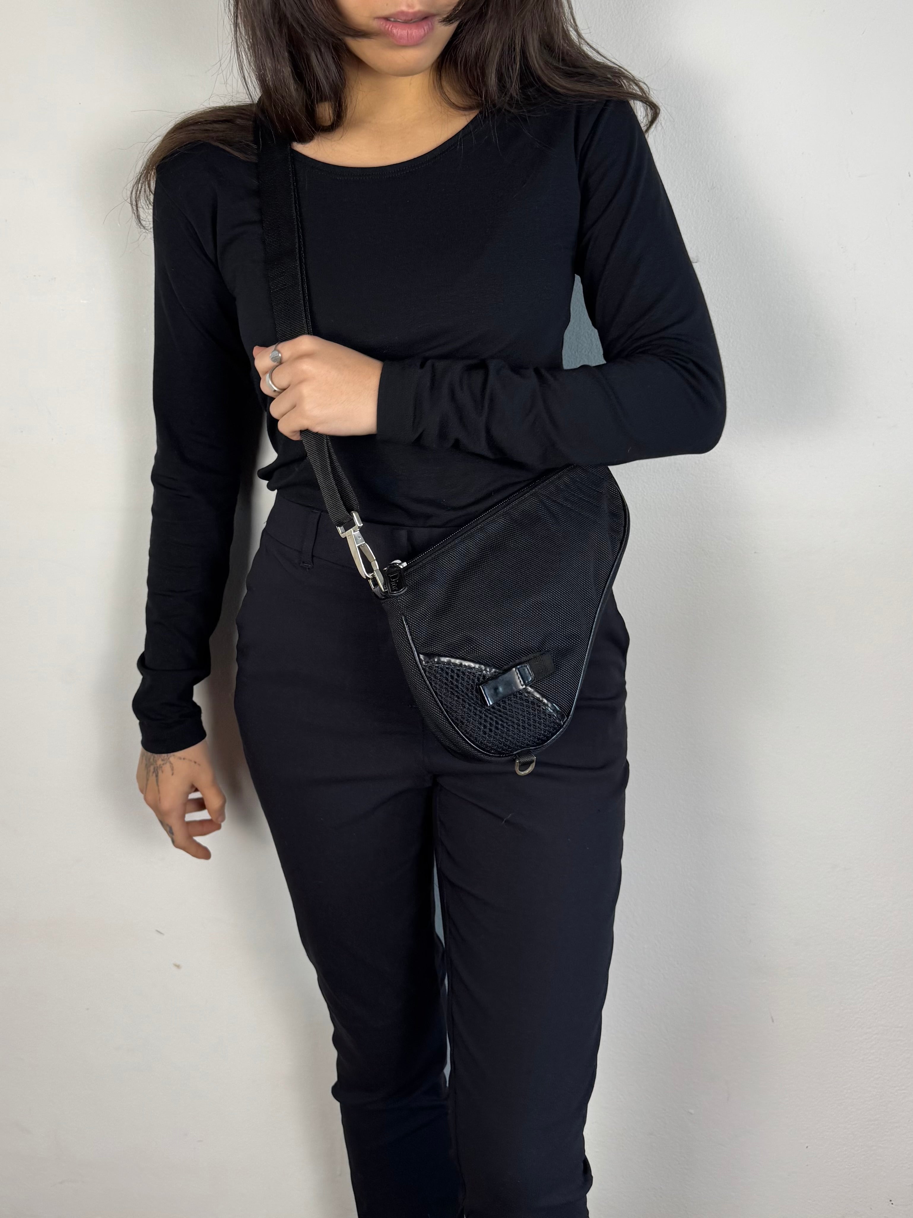 Christian Dior Mini Saddle Black Crossbody