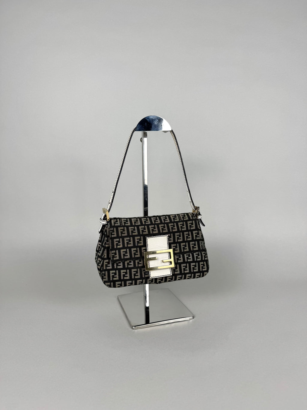 Fendi Monogram Canvas Mini Mama Baguette