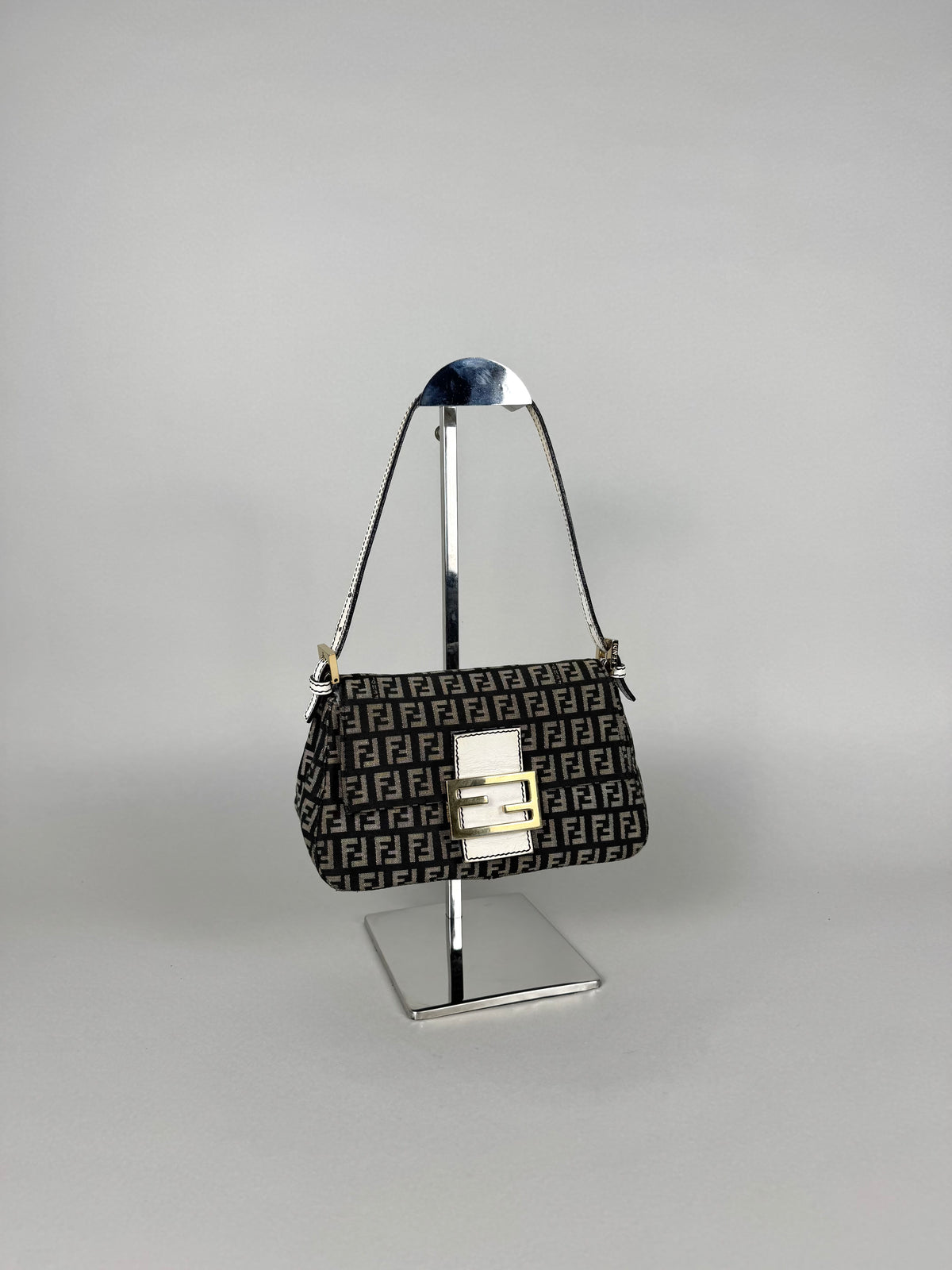 Fendi Monogram Canvas Mini Mama Baguette