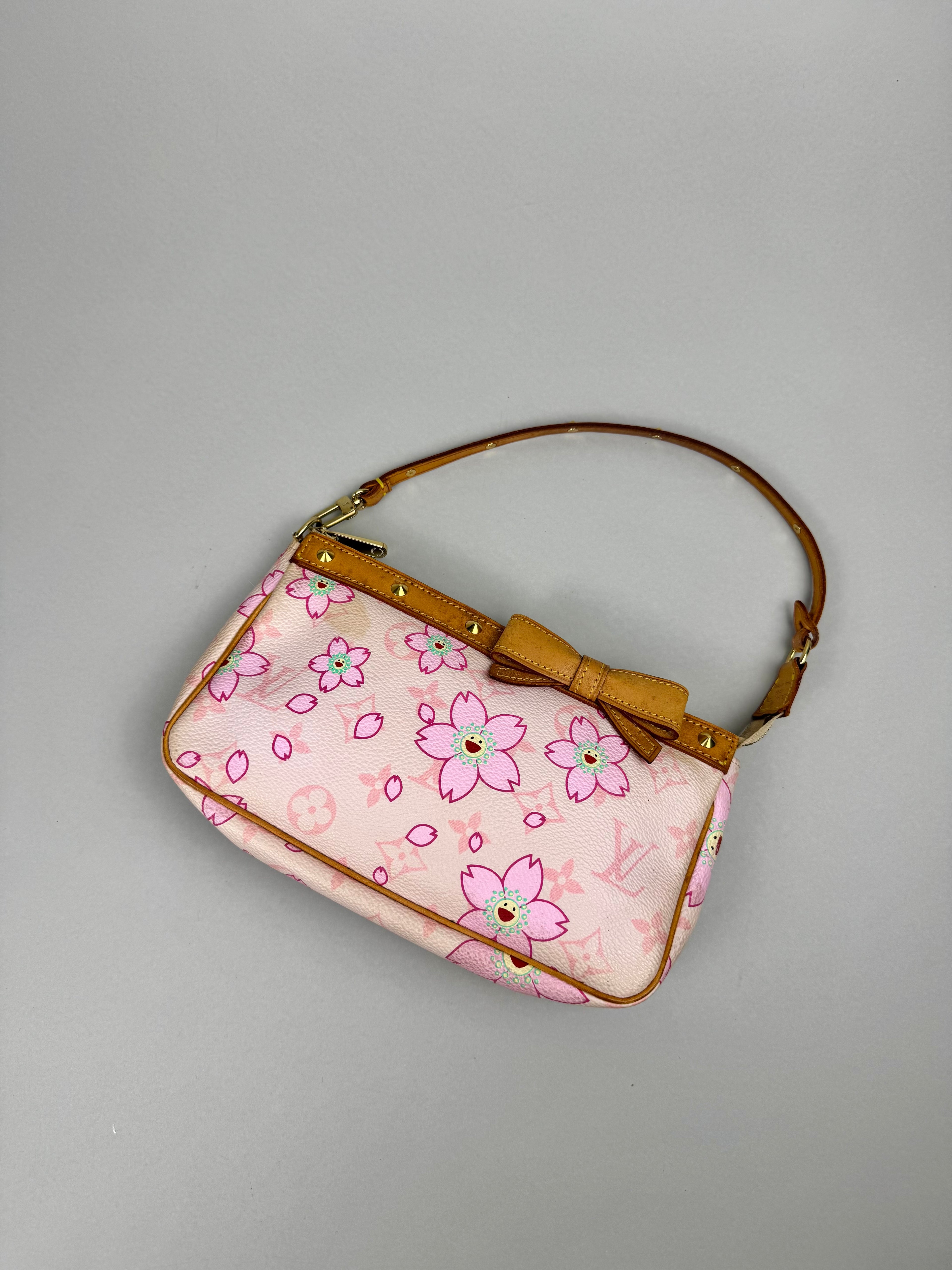 Louis Vuitton Pink Pochette Blossom Murakami