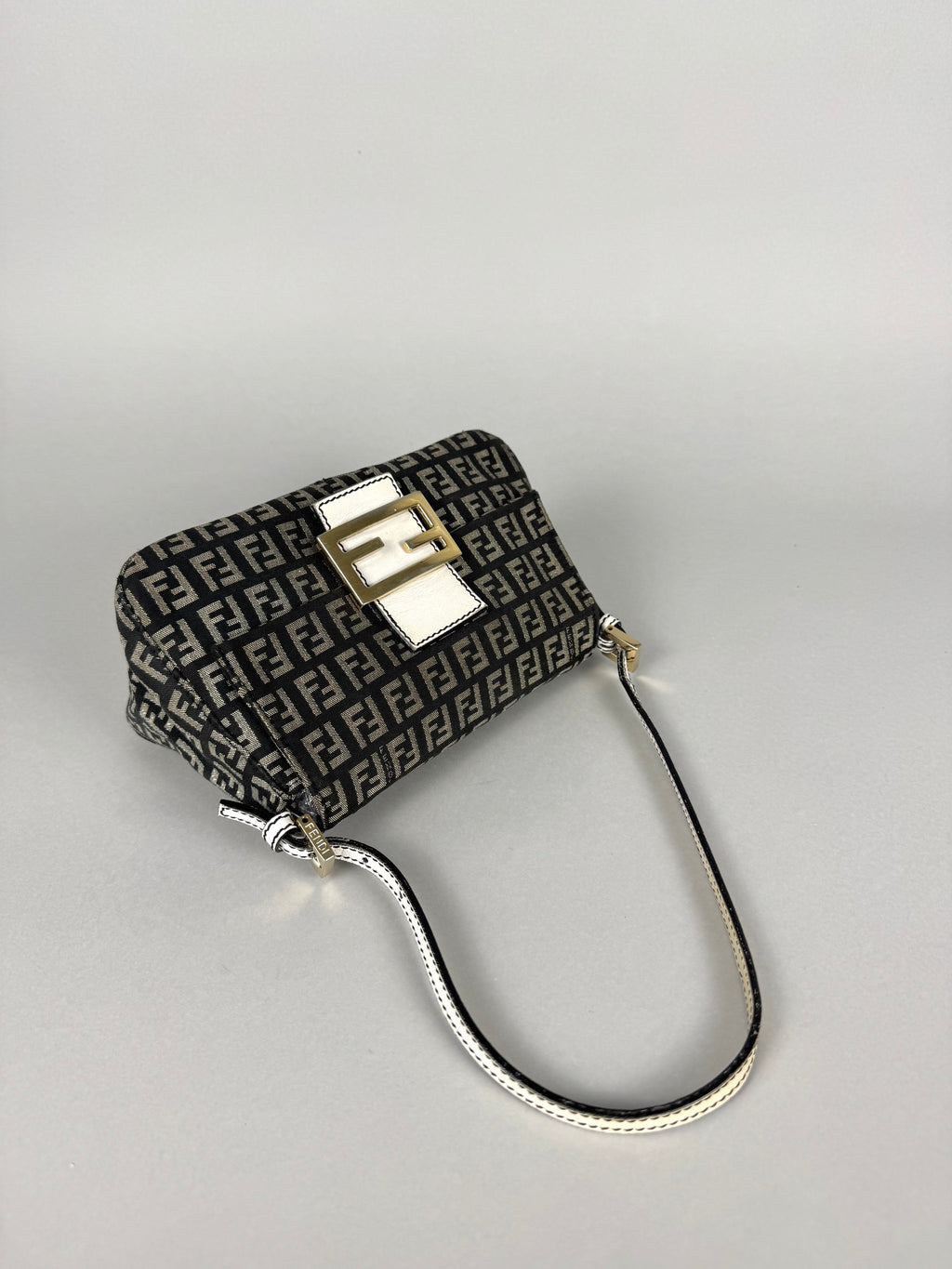Fendi Monogram Canvas Mini Mama Baguette