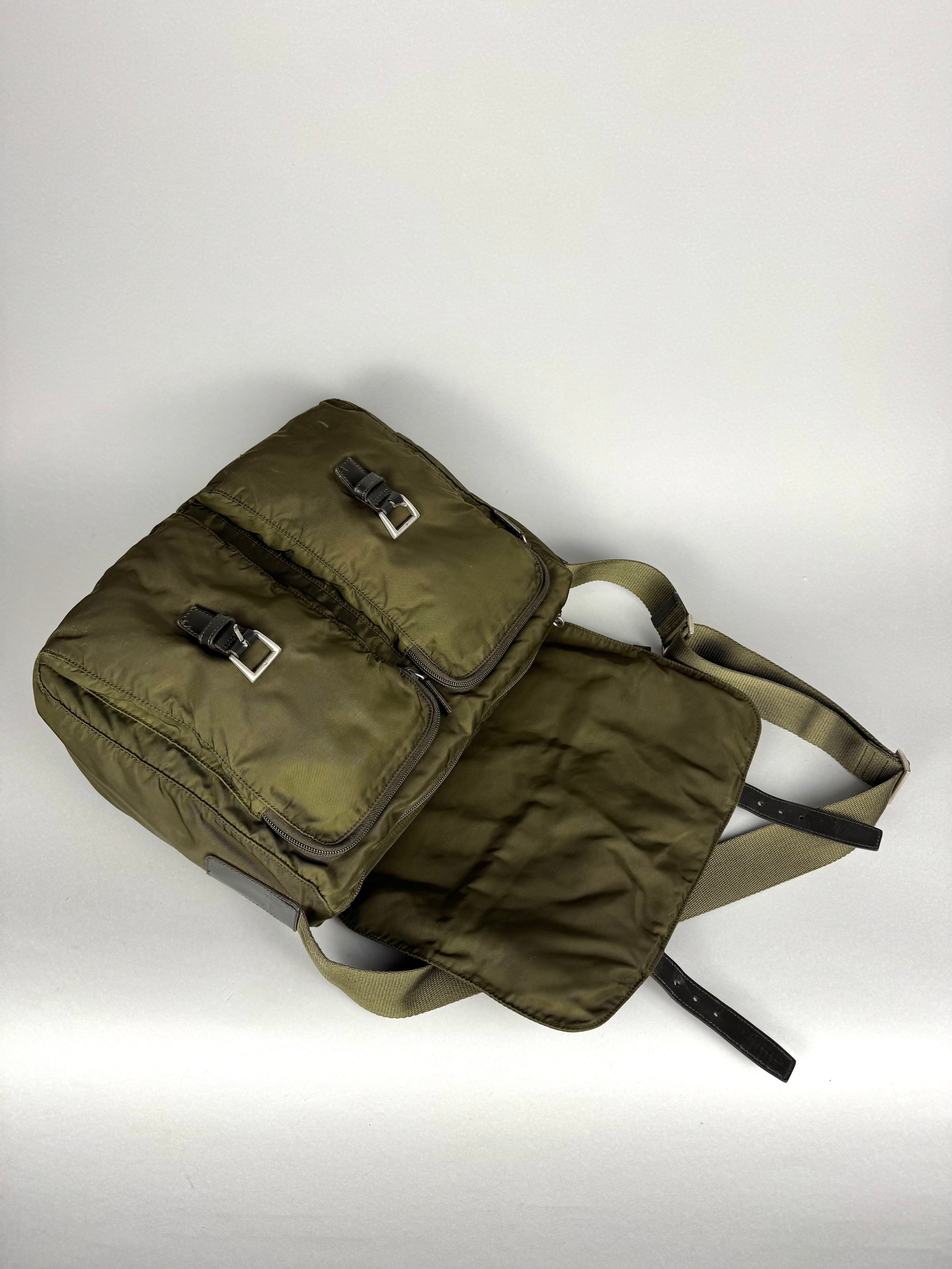 Prada Nylon Green Messenger