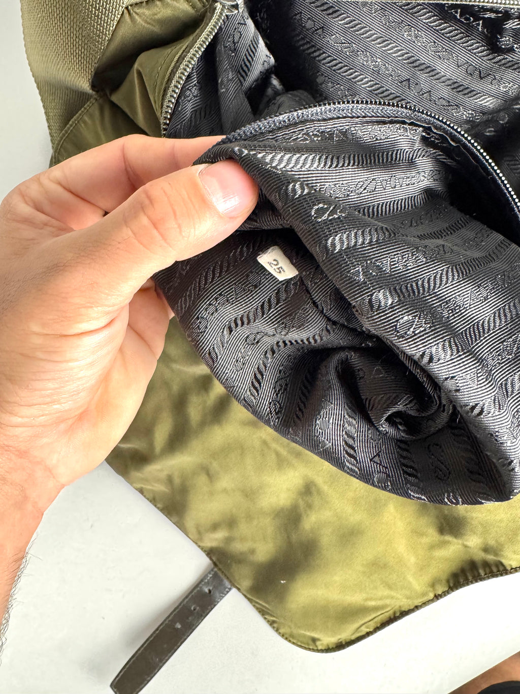 Prada Nylon Green Messenger