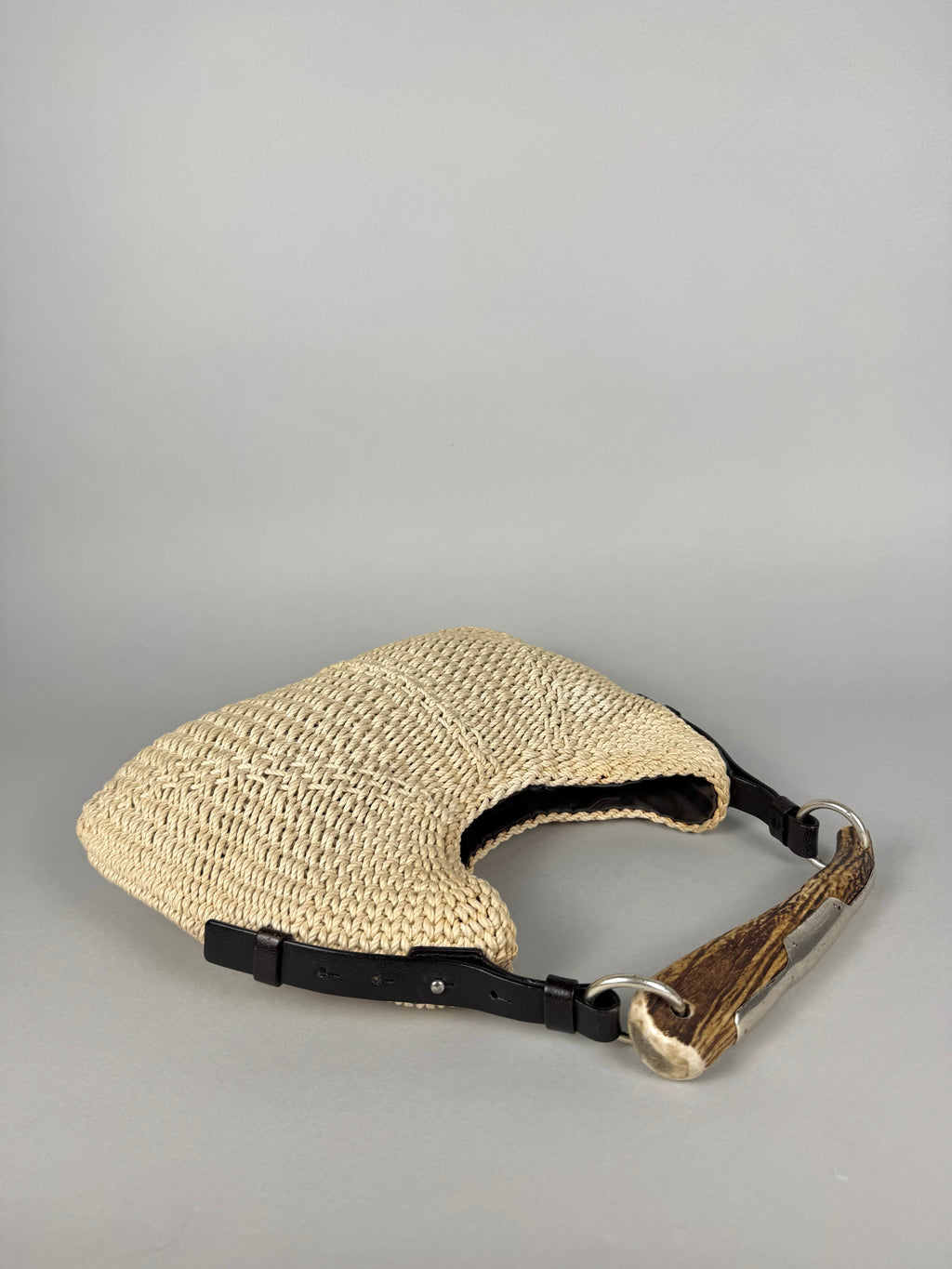 Yves Saint Laurent Mombasa Raffia Beige Tom Ford SS02