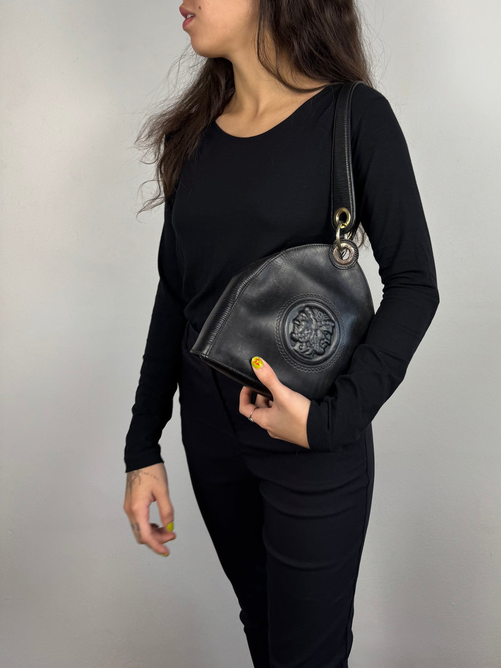 Fendi Janus Leather Black