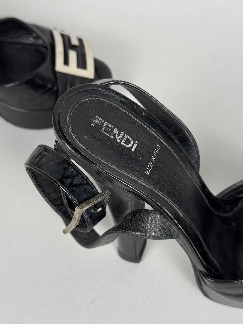 Fendi Leather Platform Heels