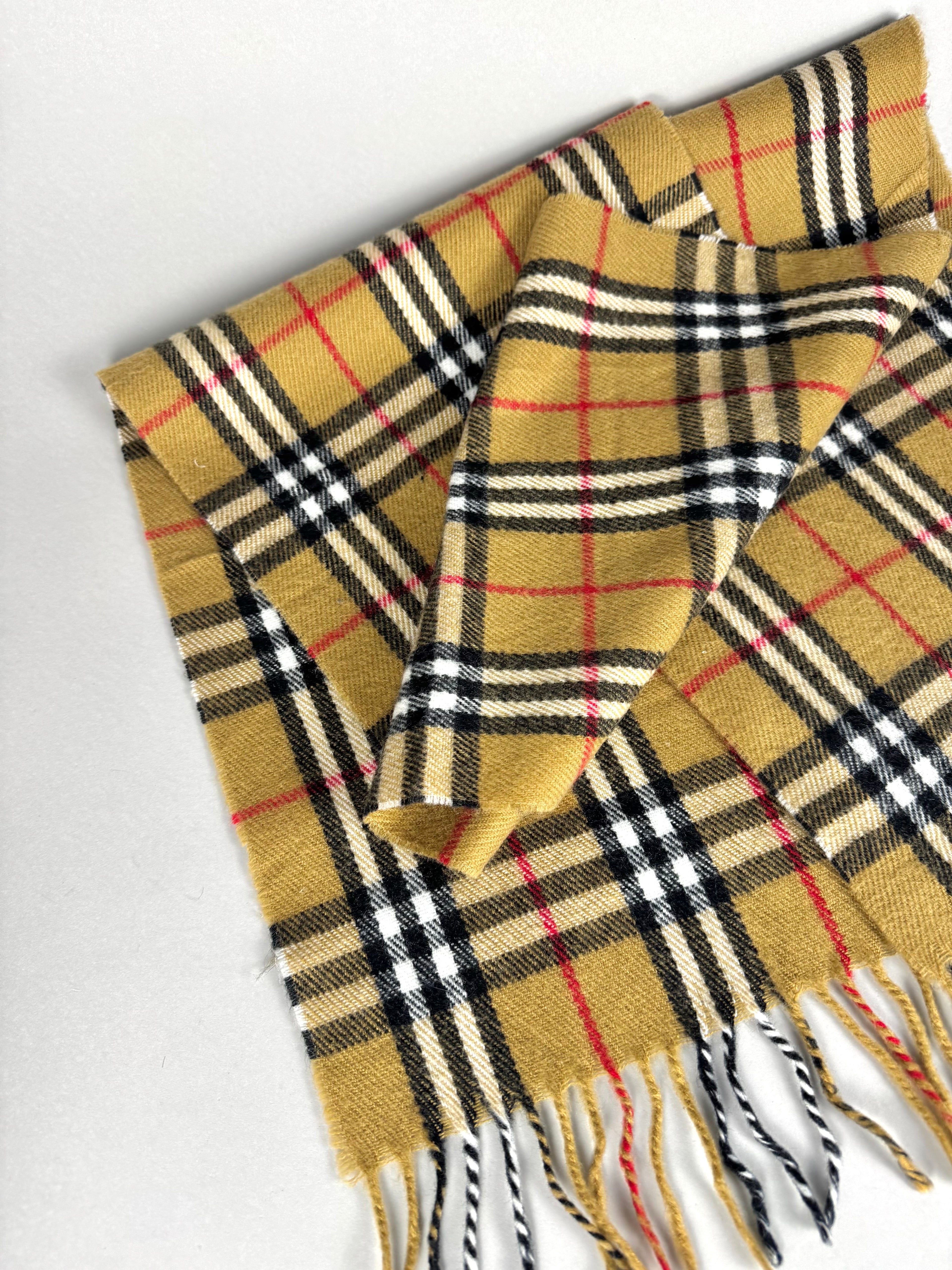 Burberrys Nova Check Scarf Lambswool