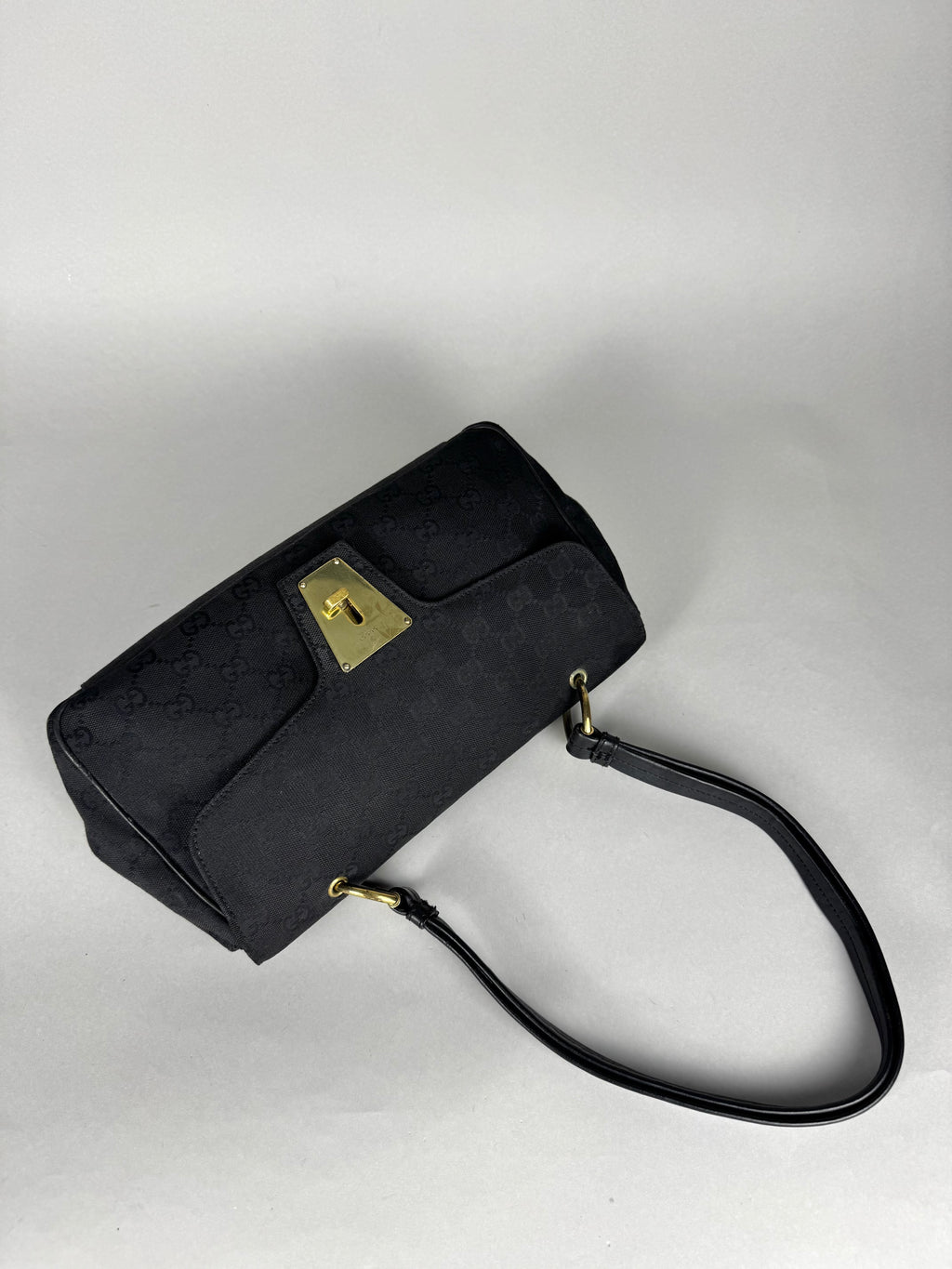 Gucci Turnlock Monogram Black Shoulder