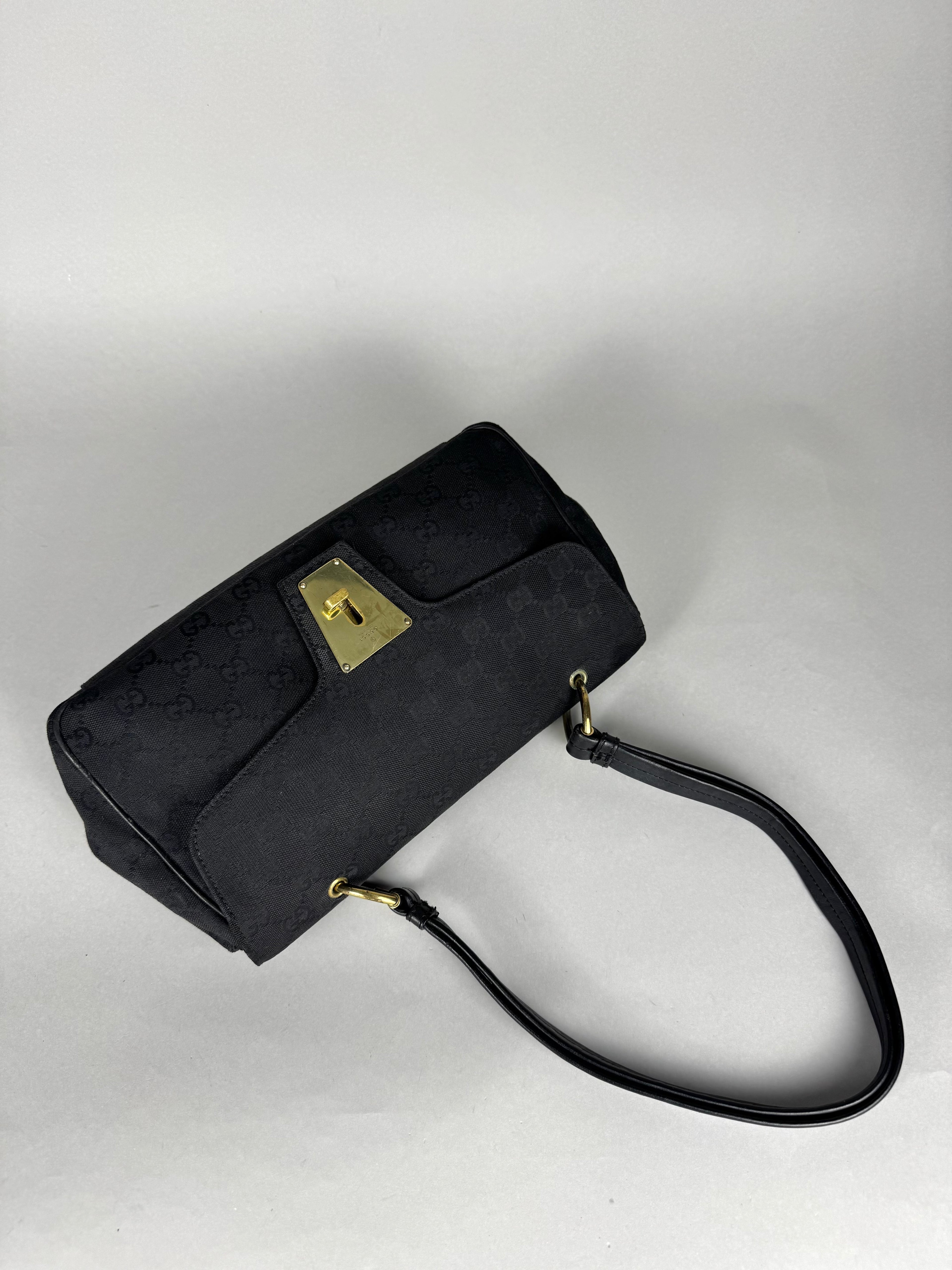 Gucci Turnlock Monogram Black Shoulder