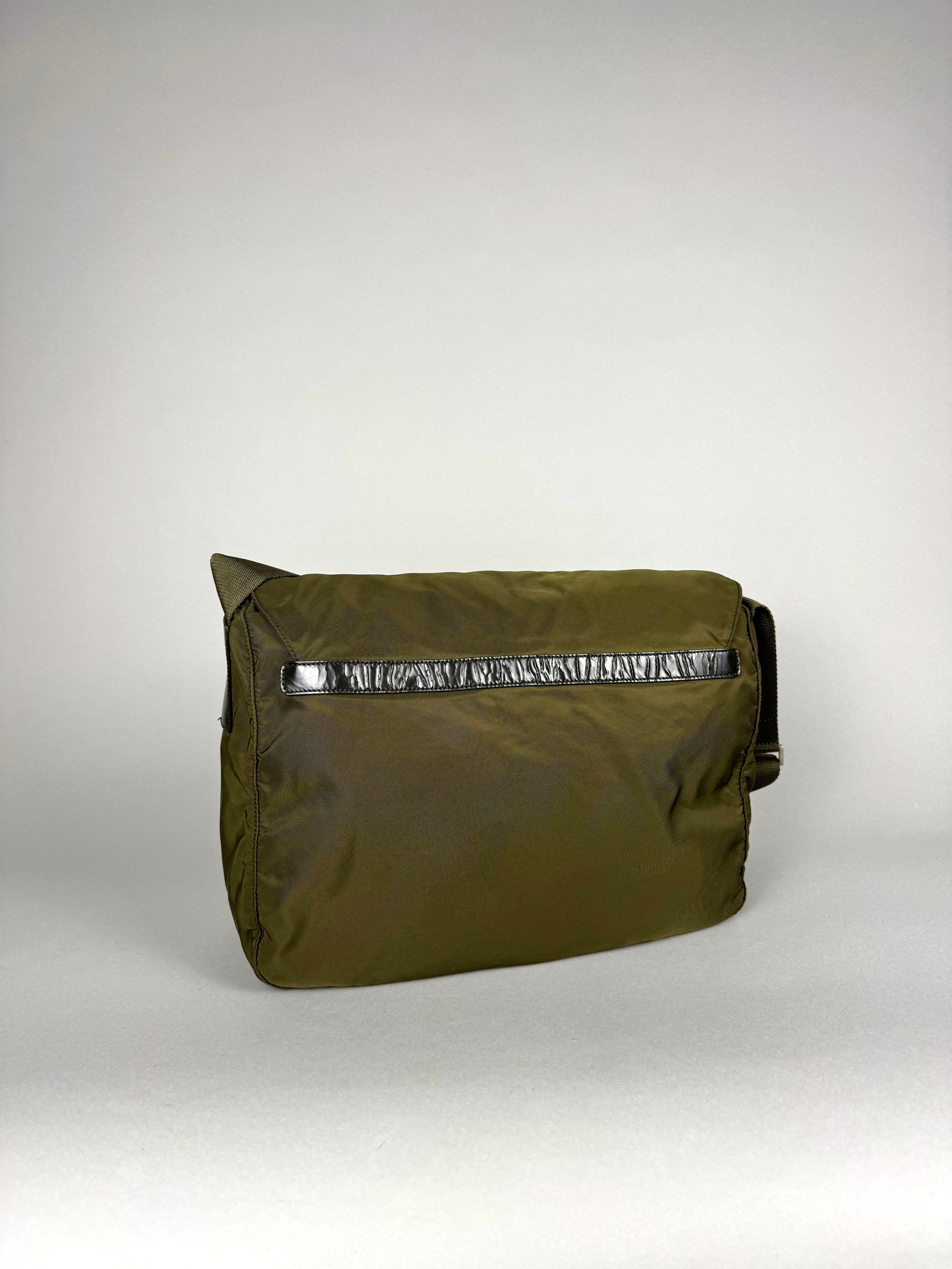 Prada Nylon Green Messenger